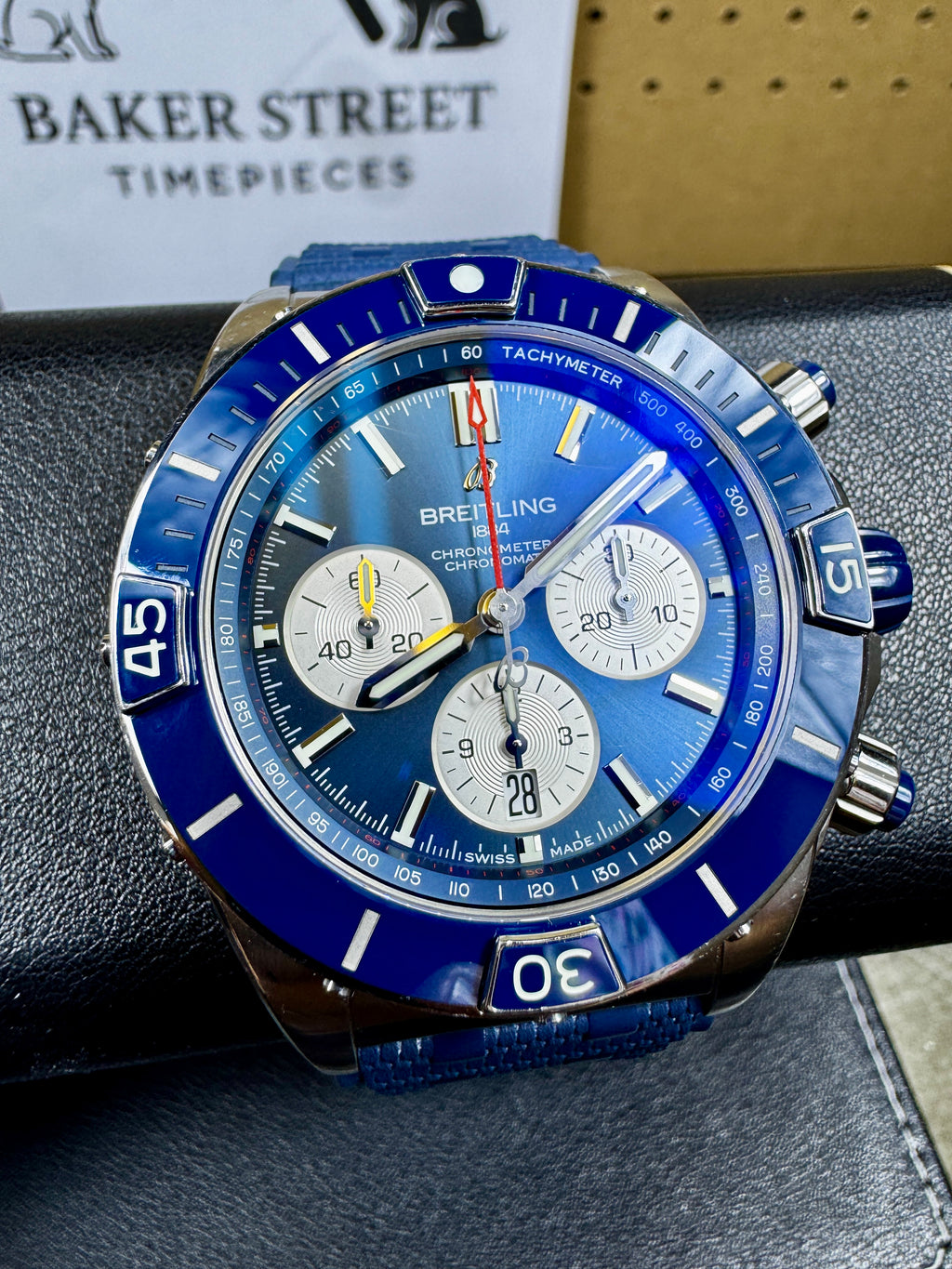 Pre-Owned Breitling Super Chronomat B01 44 – Blue Dial - Ref. AB0136161C1S1-PO
