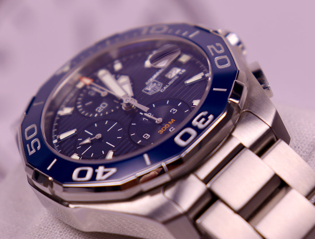 CASE #127 - TAG HEUER AQUARACER CHRONOGRAPH “TRIPLE BLUE” – REF. CAY211B.BA0927