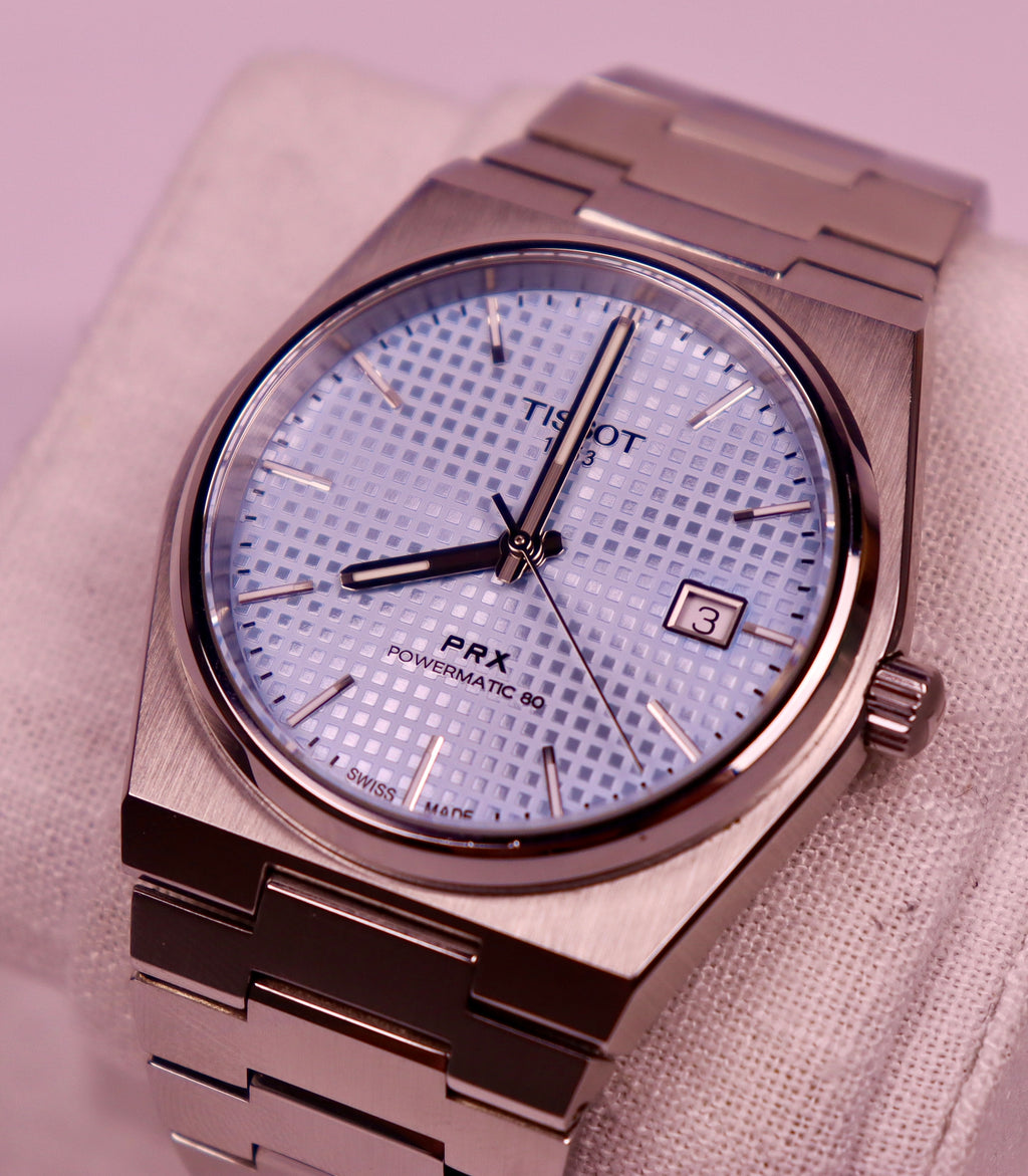 Case #495 — Tissot PRX Auto - Ice Blue Ref. T137407A