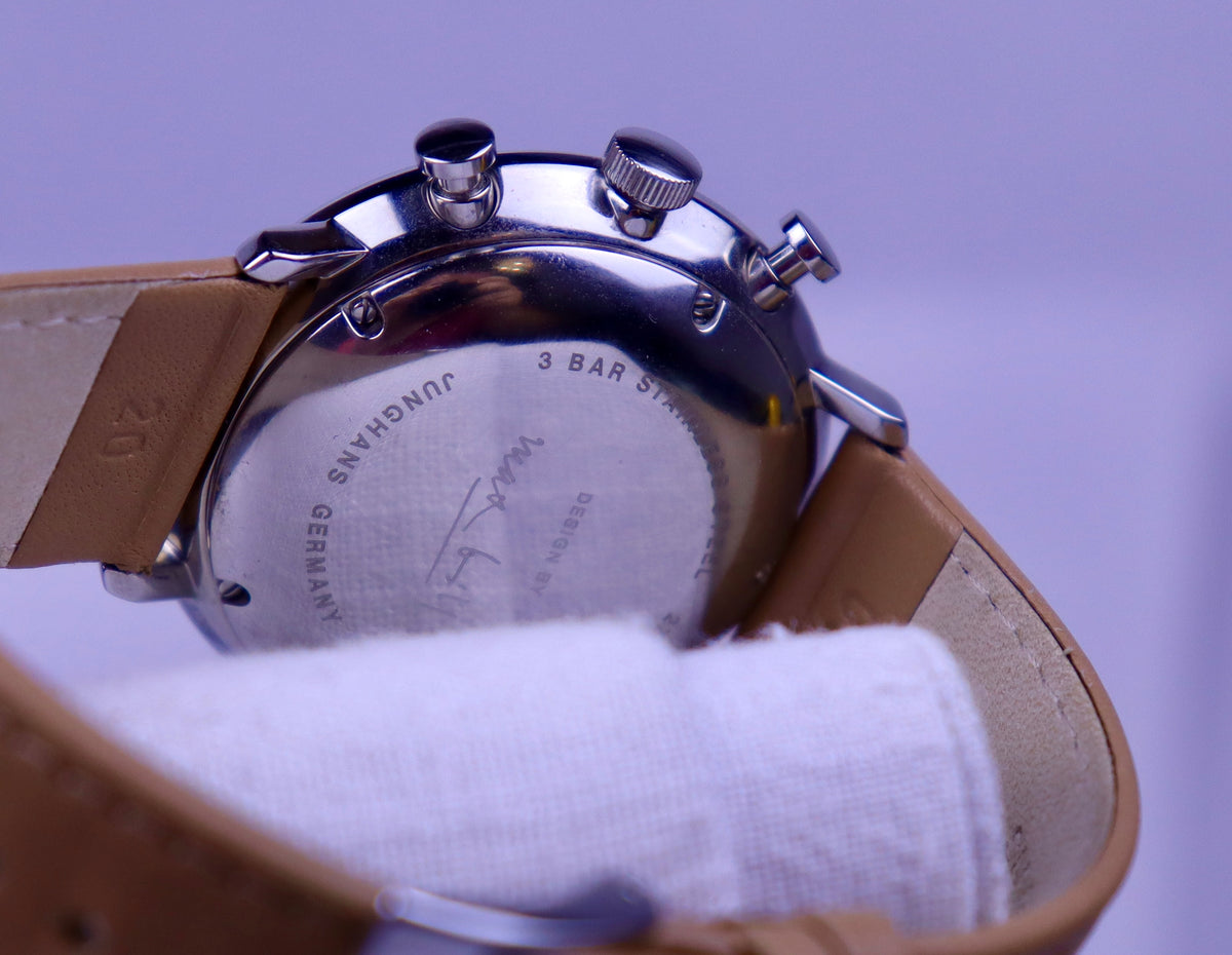 Case #673 — Junghans Max Bill Chronoscope Ref. 027/4502.04