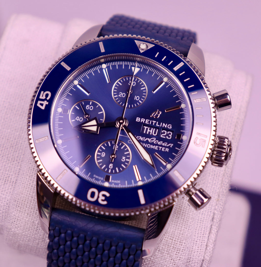 Case #549 — Breitling Superocean Heritage Chrono Blue Rubber Ref. A13313161C1S1