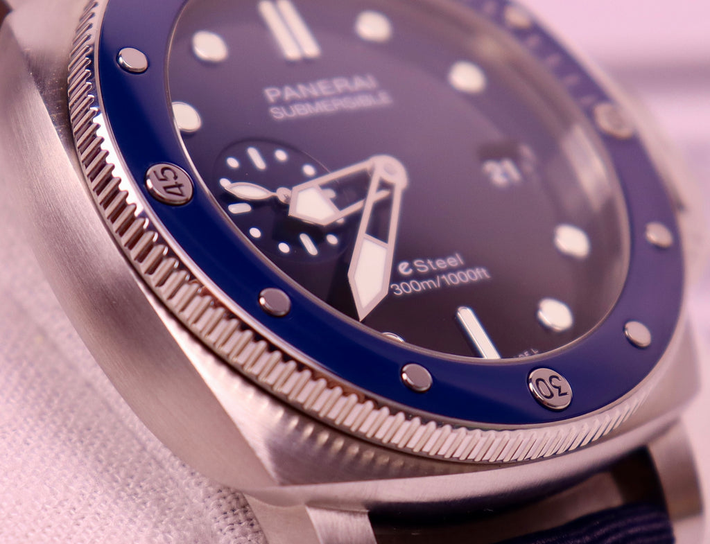 Case #538 — Panerai Panerai Submersible - eSteel Blu Profondo Ref. PAM01289