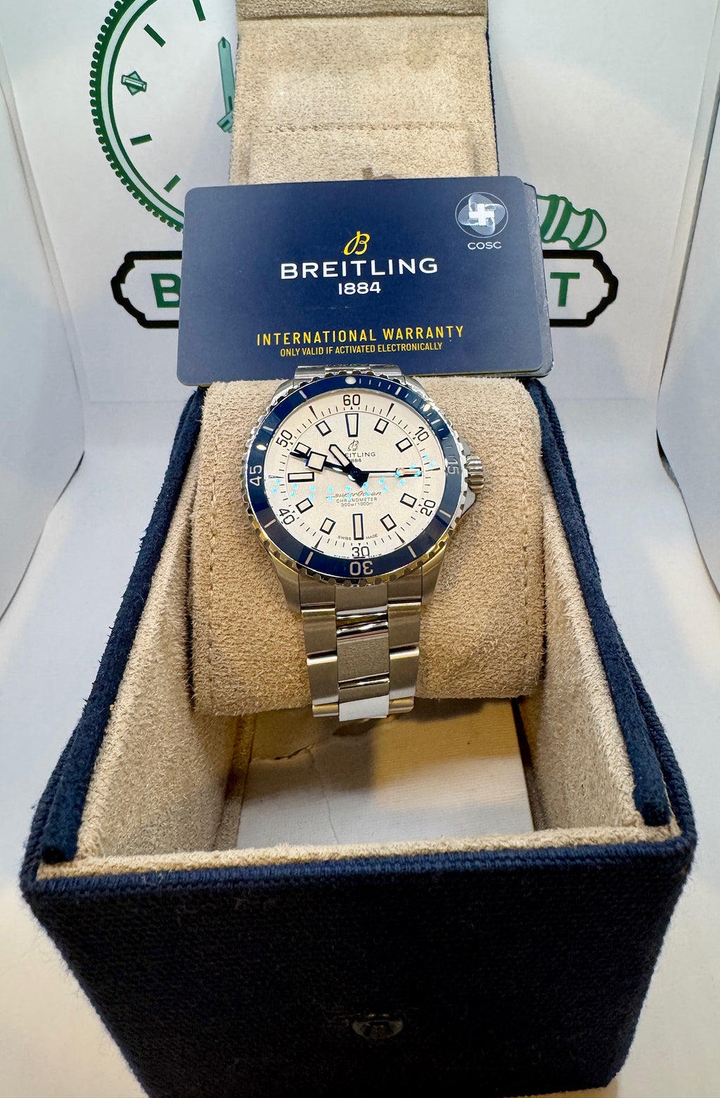 Case #76 Breitling Superocean Blue — Ref. A17375 —