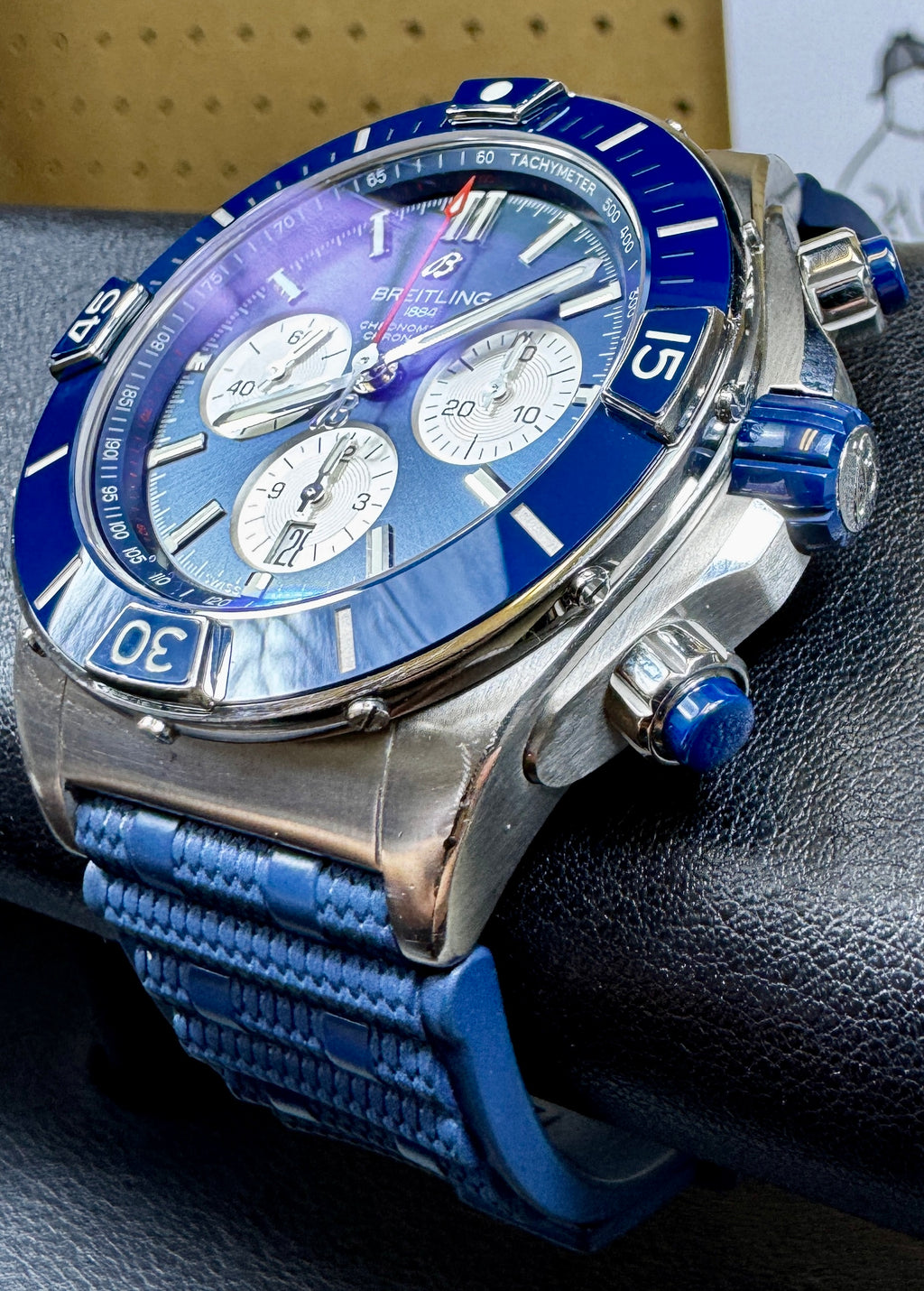 Pre-Owned Breitling Super Chronomat B01 44 – Blue Dial - Ref. AB0136161C1S1-PO