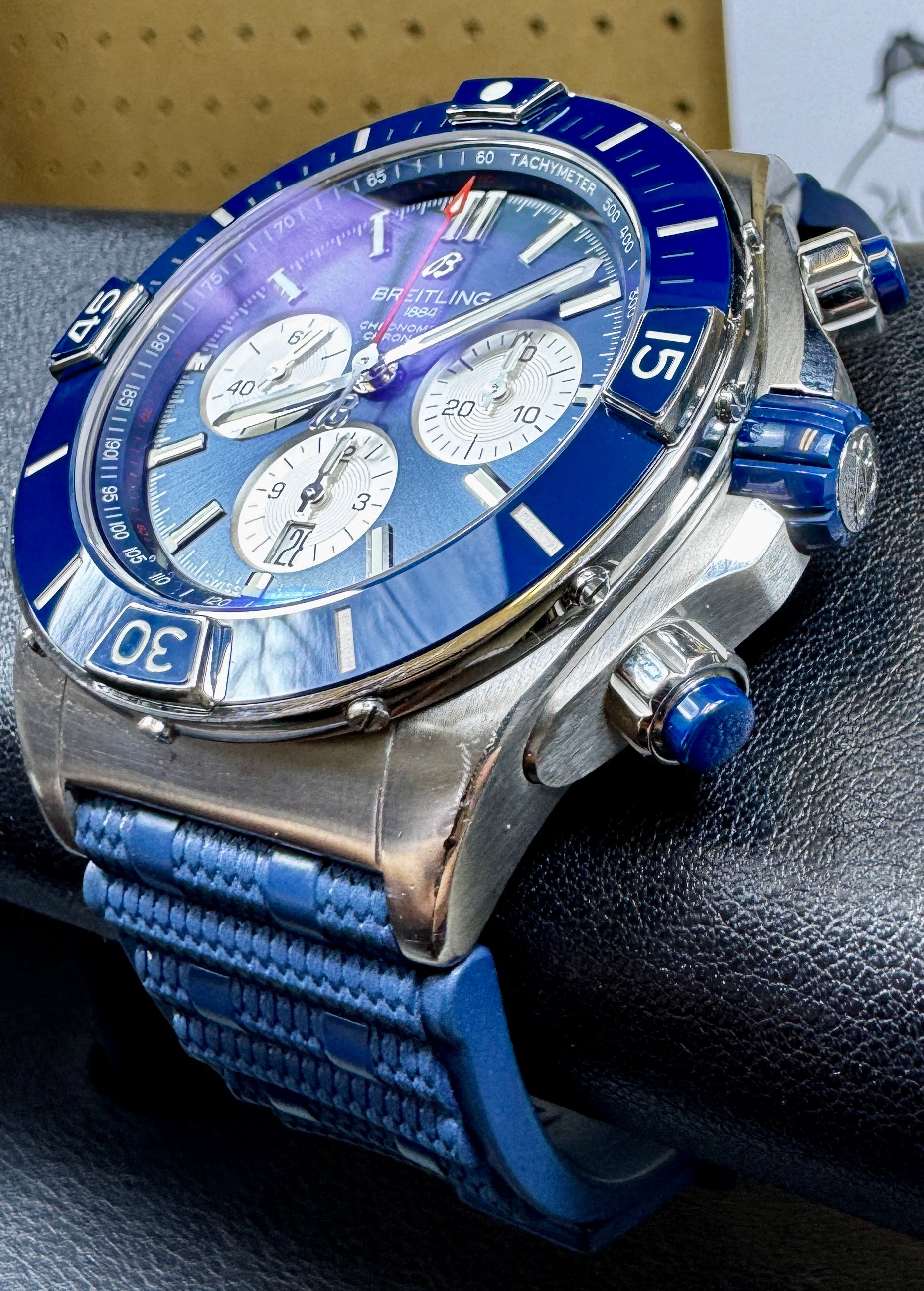 Pre-Owned Breitling Super Chronomat B01 44 – Blue Dial - Ref. AB0136161C1S1-PO