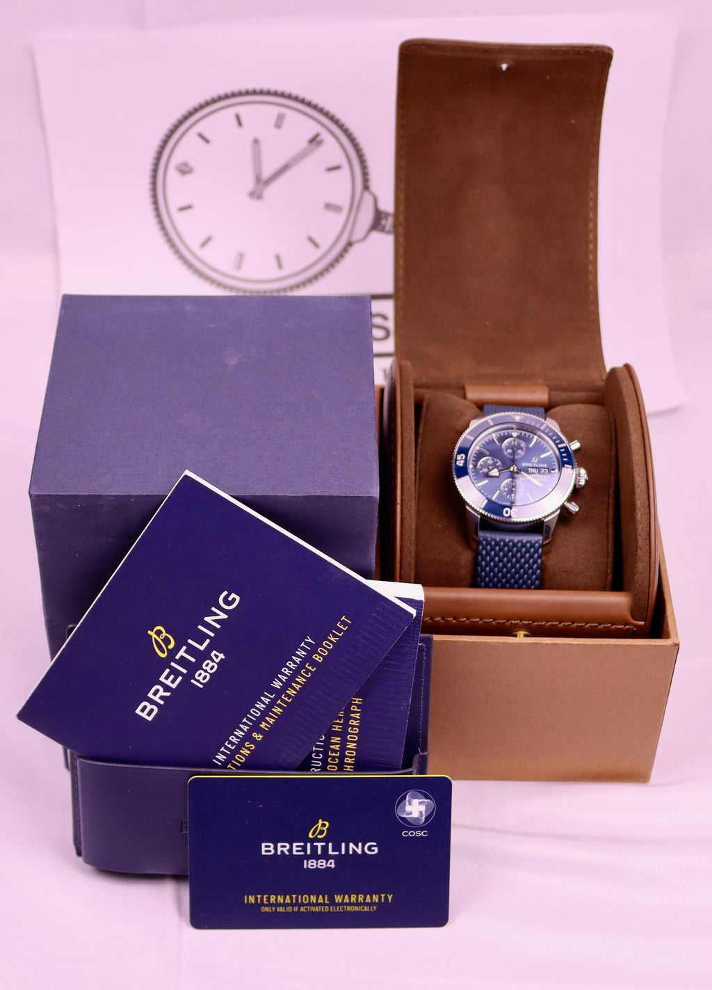 Case #549 — Breitling Superocean Heritage Chrono Blue Rubber Ref. A13313161C1S1