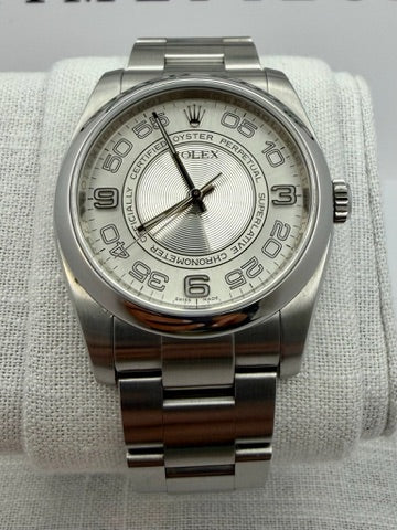 Case #111 — Rolex Oyster Perpetual 36mm Ref. 116000 Silver Concentric Dial