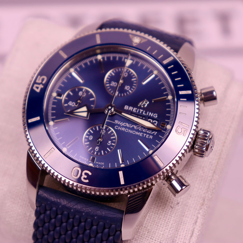 Case #549 — Breitling Superocean Heritage Chrono Blue Rubber Ref. A13313161C1S1