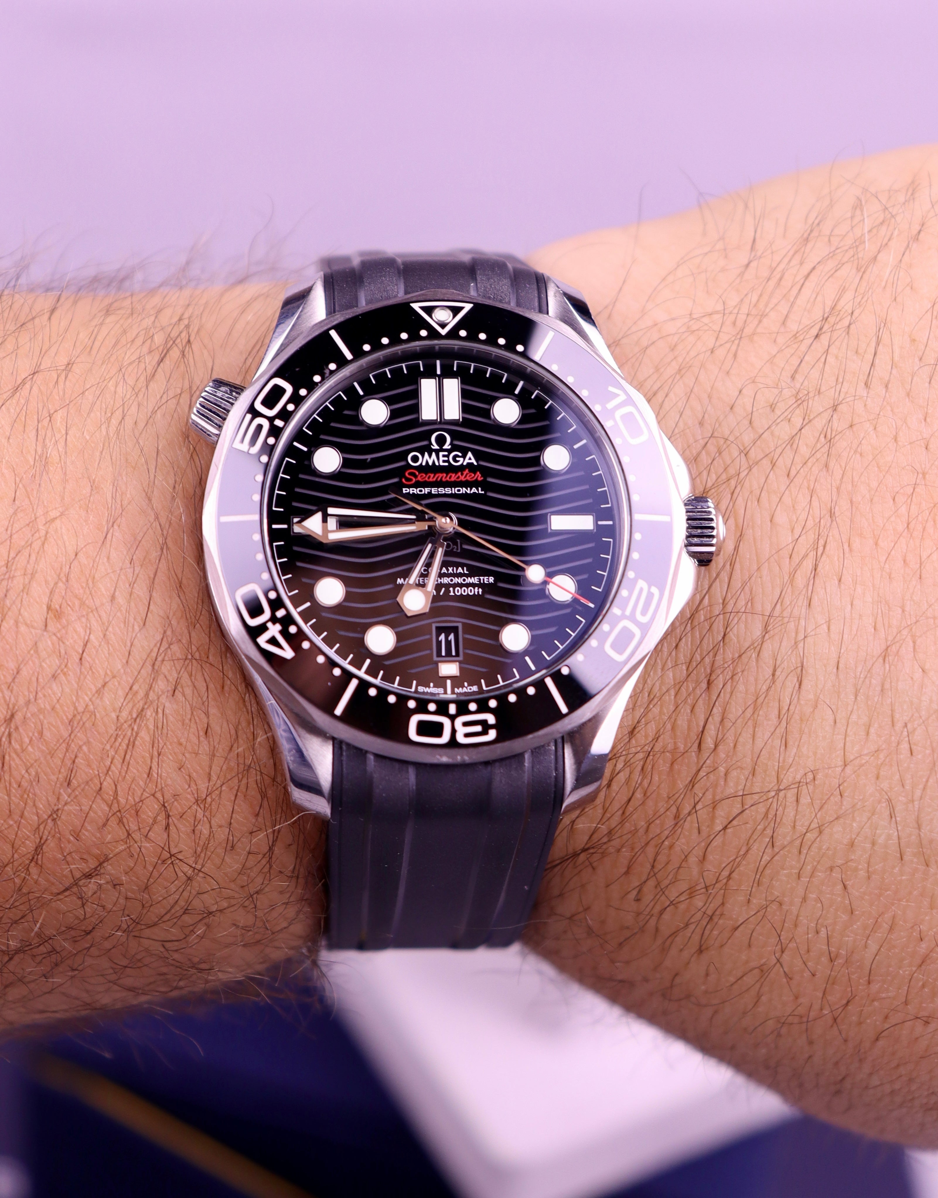 Case #553 — Omega Seamaster Professional 300 Rubber (Black) Ref. 210.32.42.20.01.001