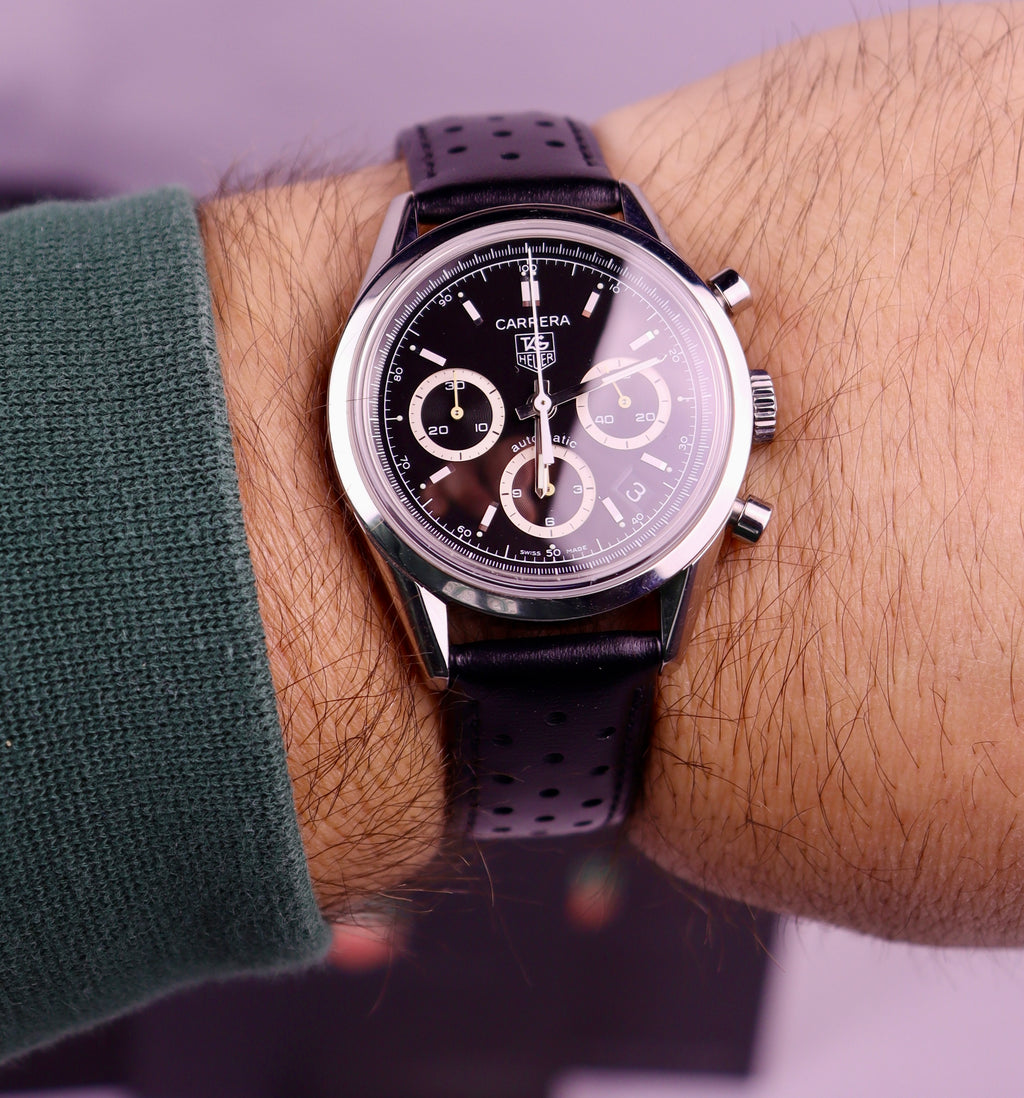 Case #720 — TAG Heuer Carrera Chronograph Black Ref. CV2113