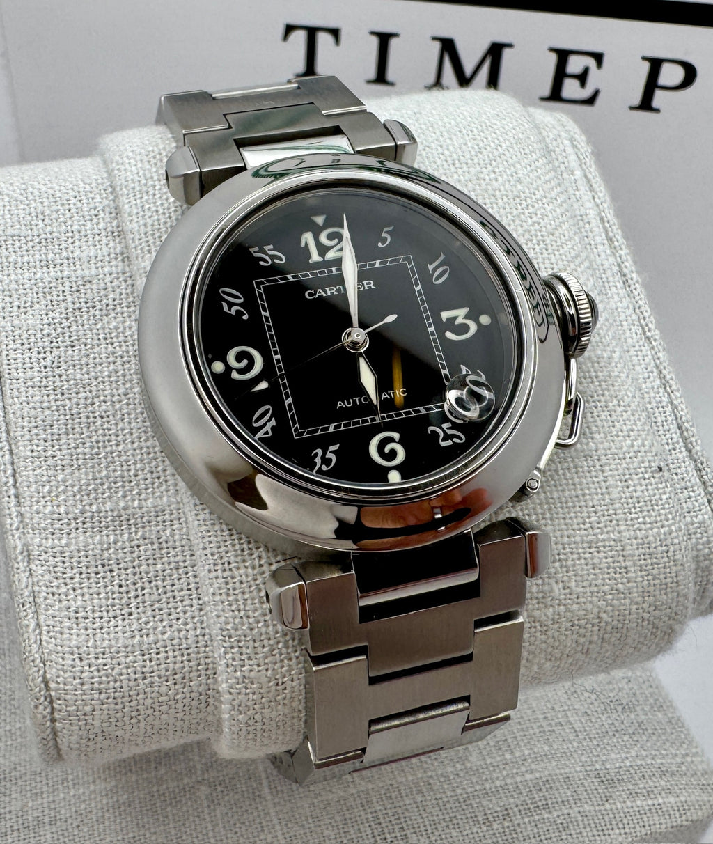 Case #110 — Cartier Pasha 35mm Black Dial Automatic Ref. W31043M