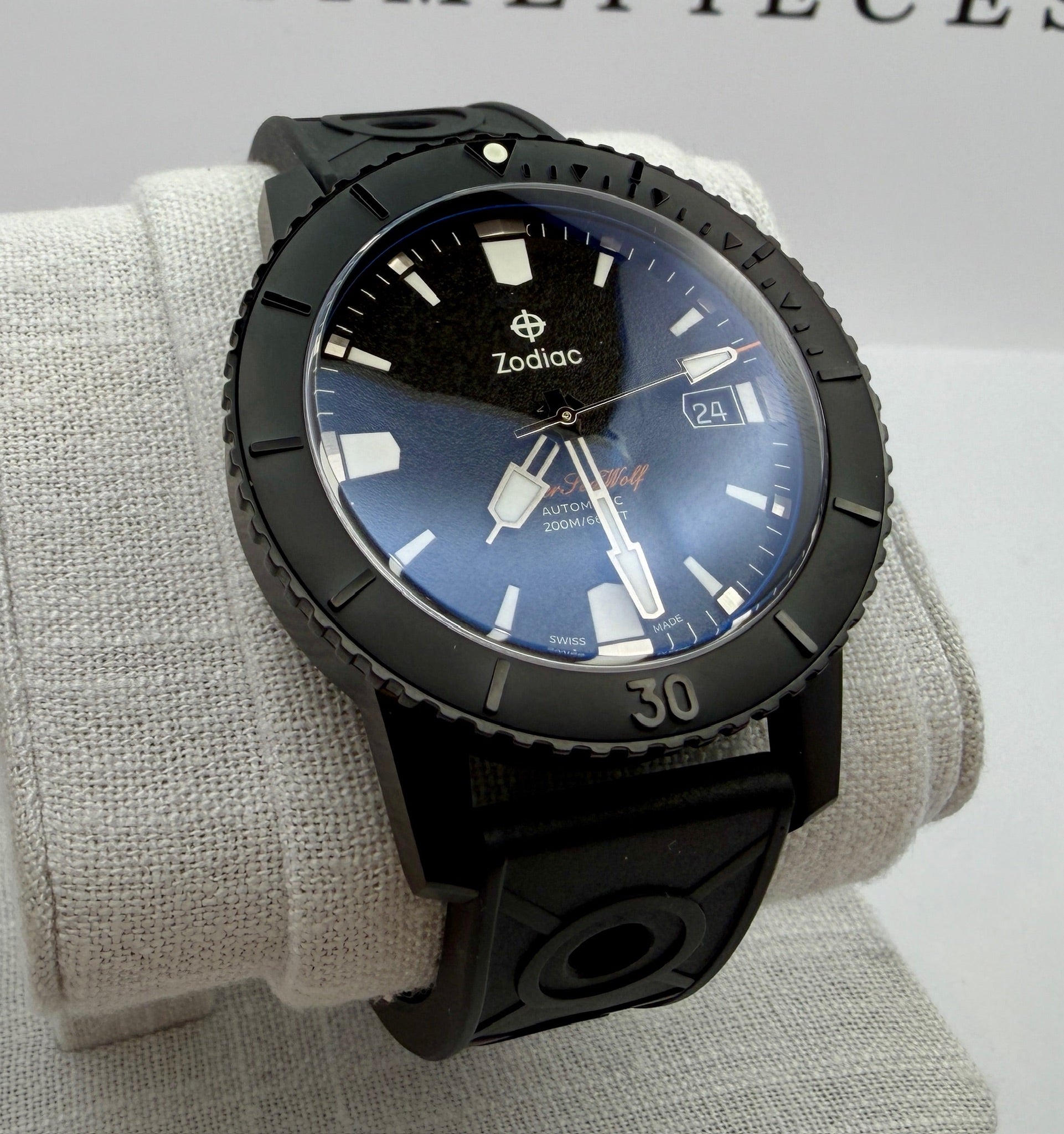 Case #153 — Zodiac Super Sea Wolf Black PVD Ref. Zo9297