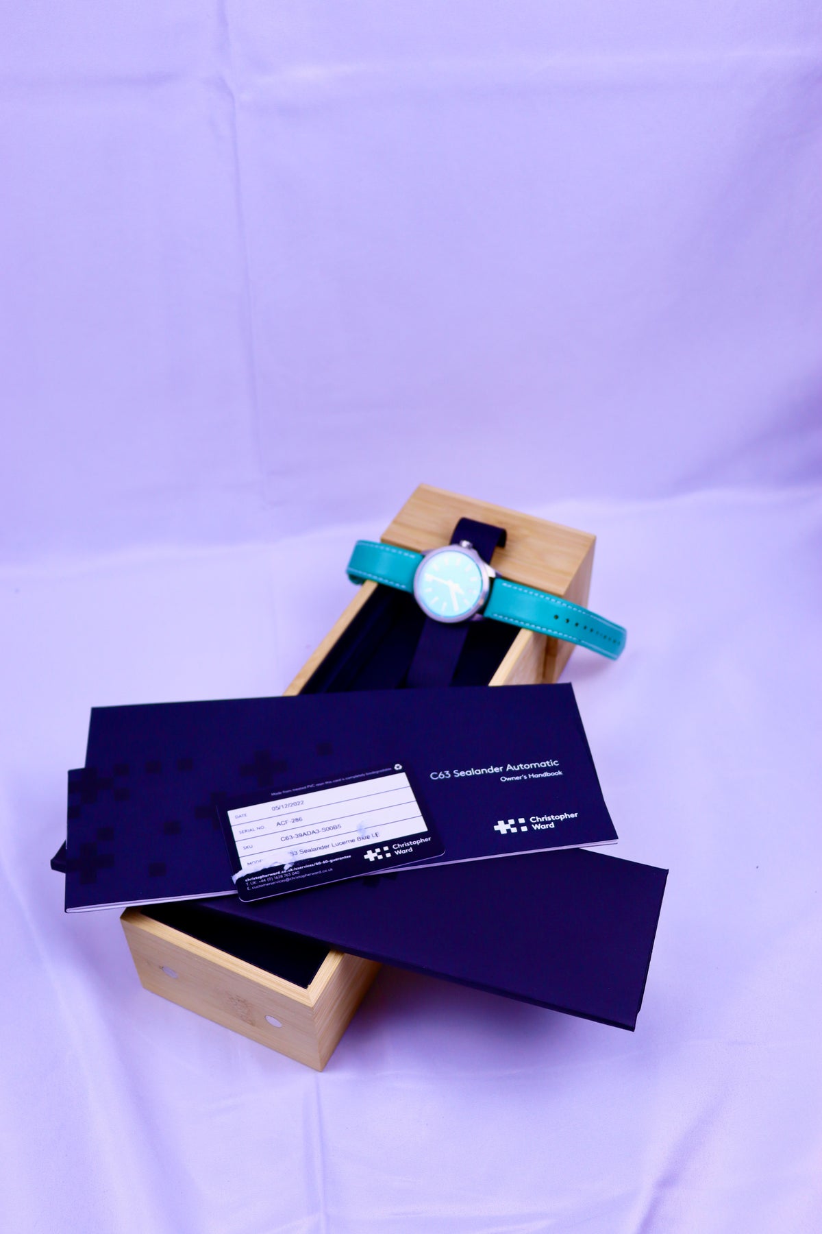 Case #651 — Christopher Ward (watchmaker) Sealander (Lucerne Blue LE) Ref. C63-39ADA3-S00B5