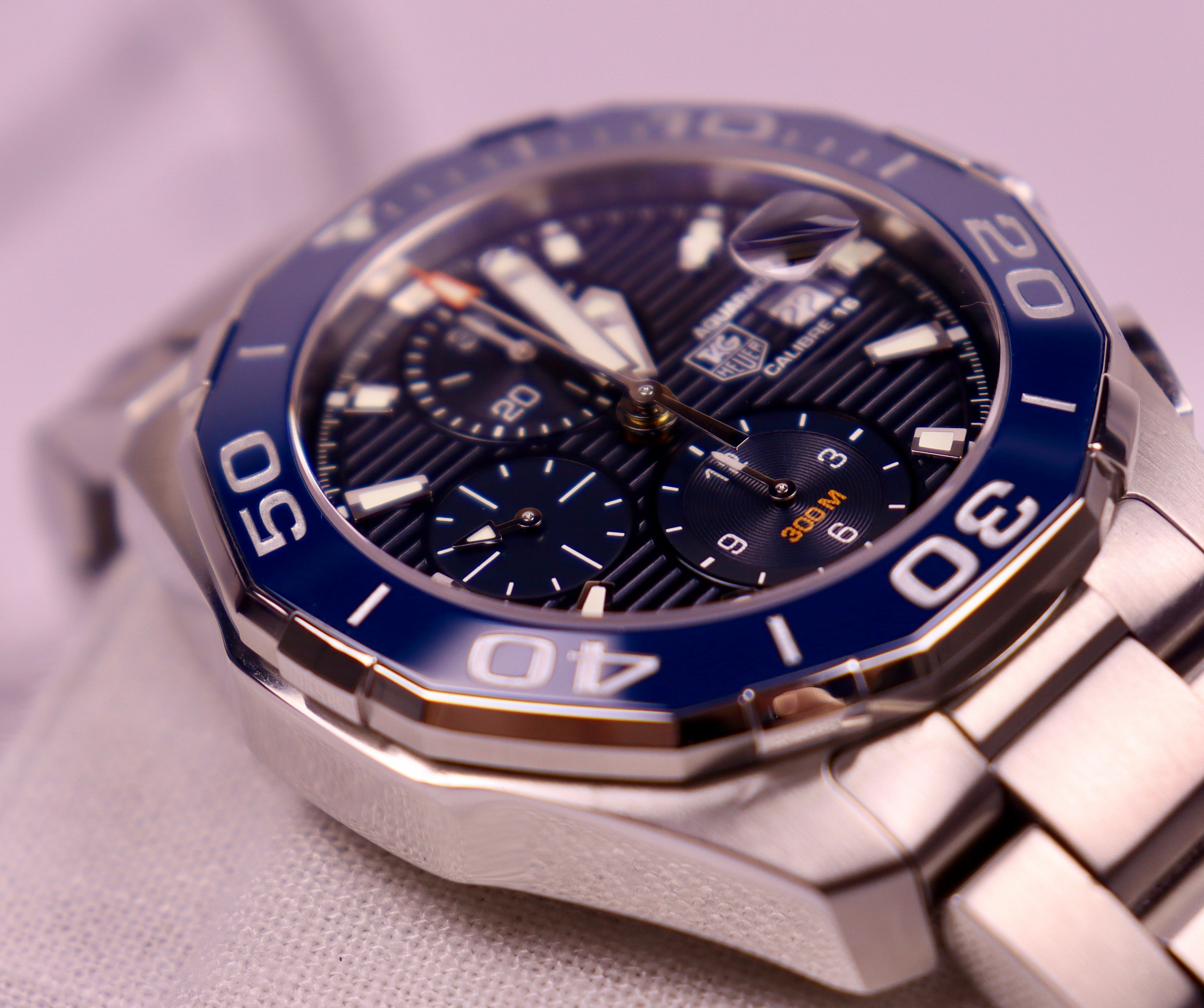 CASE #127 - TAG HEUER AQUARACER CHRONOGRAPH “TRIPLE BLUE” – REF. CAY211B.BA0927