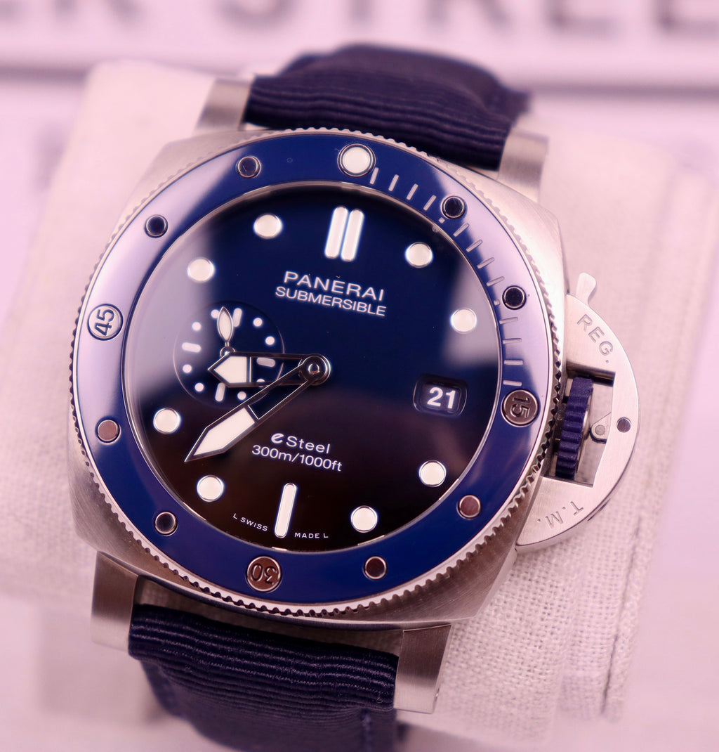 Case #538 — Panerai Panerai Submersible - eSteel Blu Profondo Ref. PAM01289
