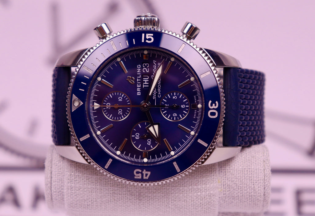 Case #549 — Breitling Superocean Heritage Chrono Blue Rubber Ref. A13313161C1S1