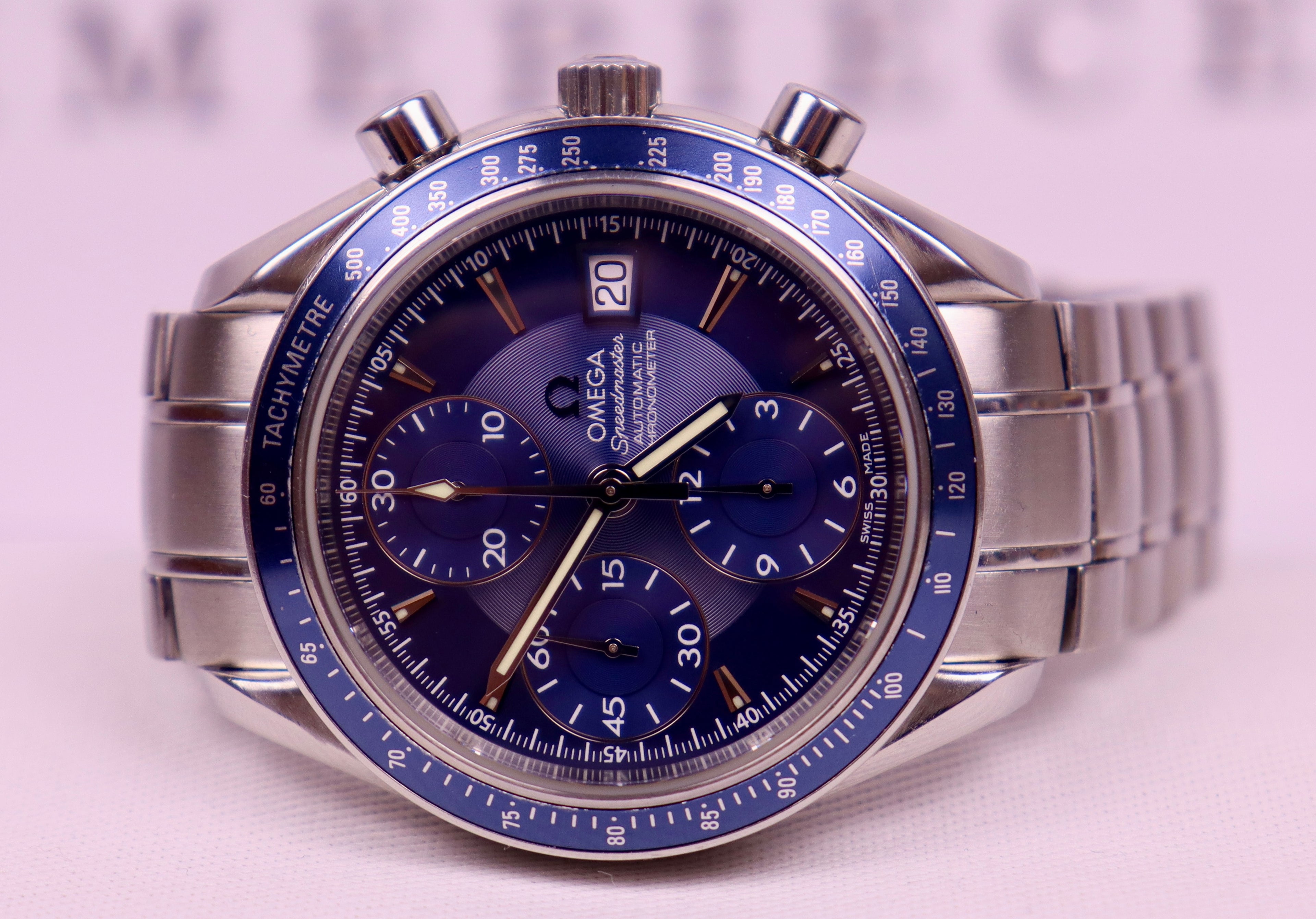 Case #288 — Omega Speedmaster Date Blue Ref. 3212.80.00