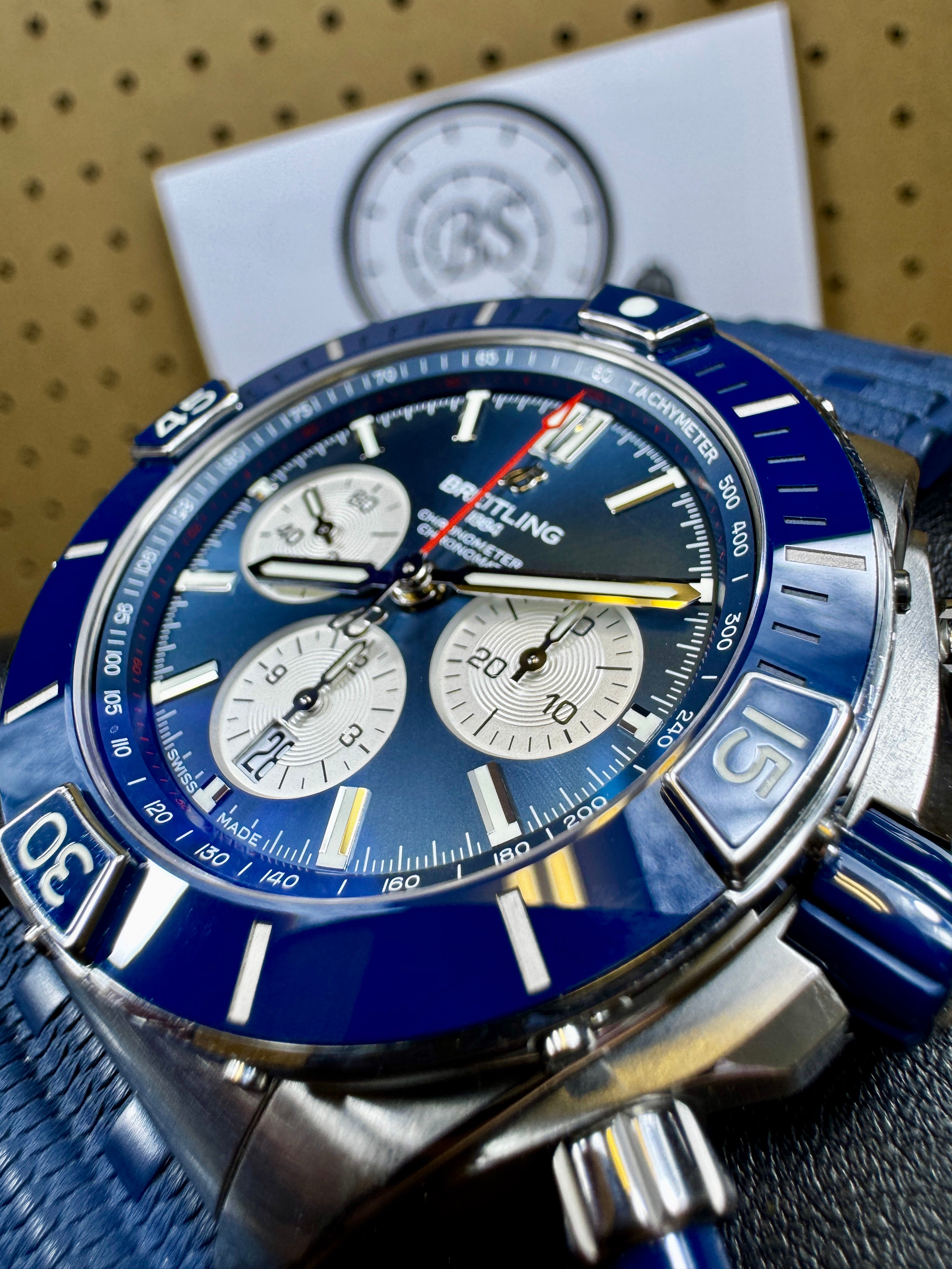 Pre-Owned Breitling Super Chronomat B01 44 – Blue Dial - Ref. AB0136161C1S1-PO