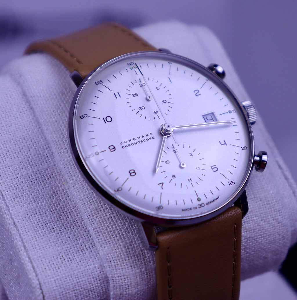 Case #673 — Junghans Max Bill Chronoscope Ref. 027/4502.04