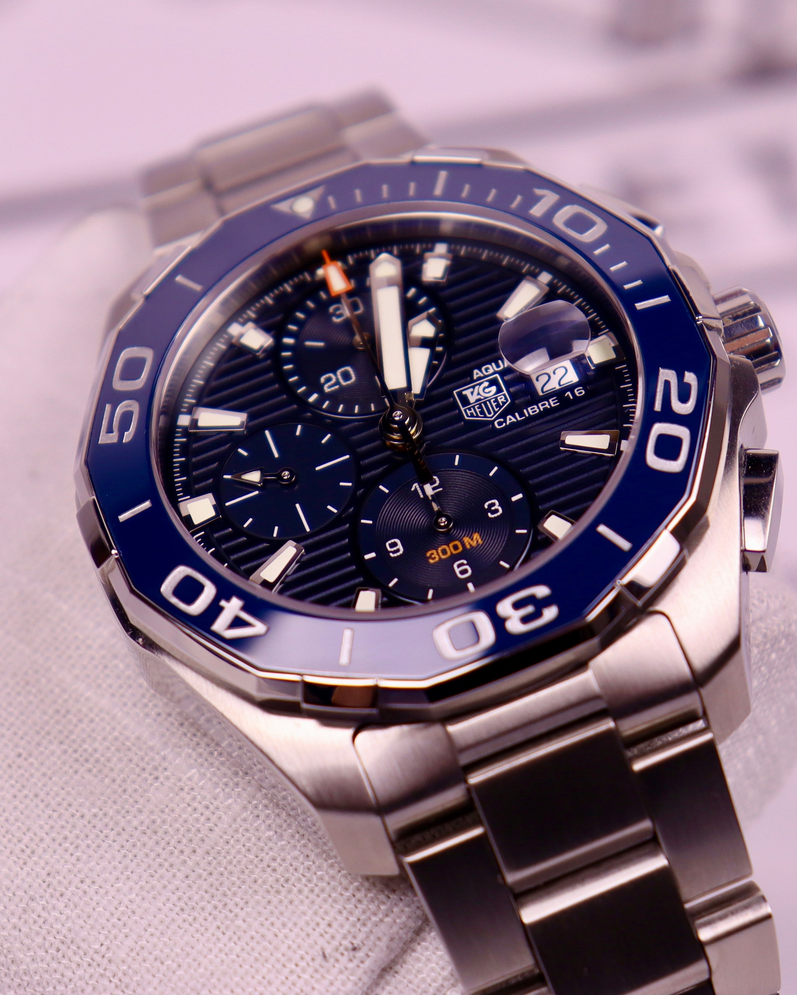 CASE #127 - TAG HEUER AQUARACER CHRONOGRAPH “TRIPLE BLUE” – REF. CAY211B.BA0927