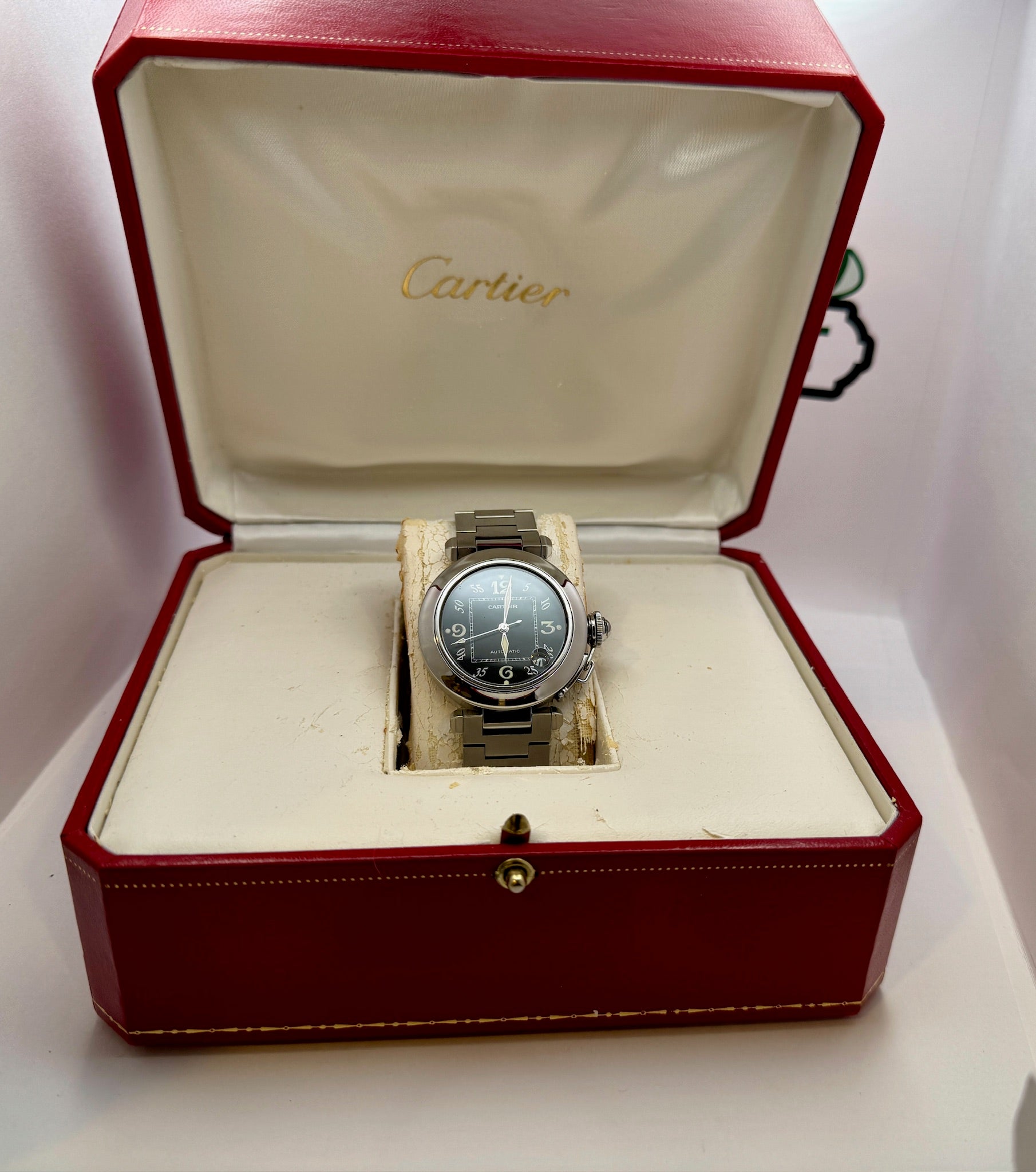 Case #110 — Cartier Pasha 35mm Black Dial Automatic Ref. W31043M