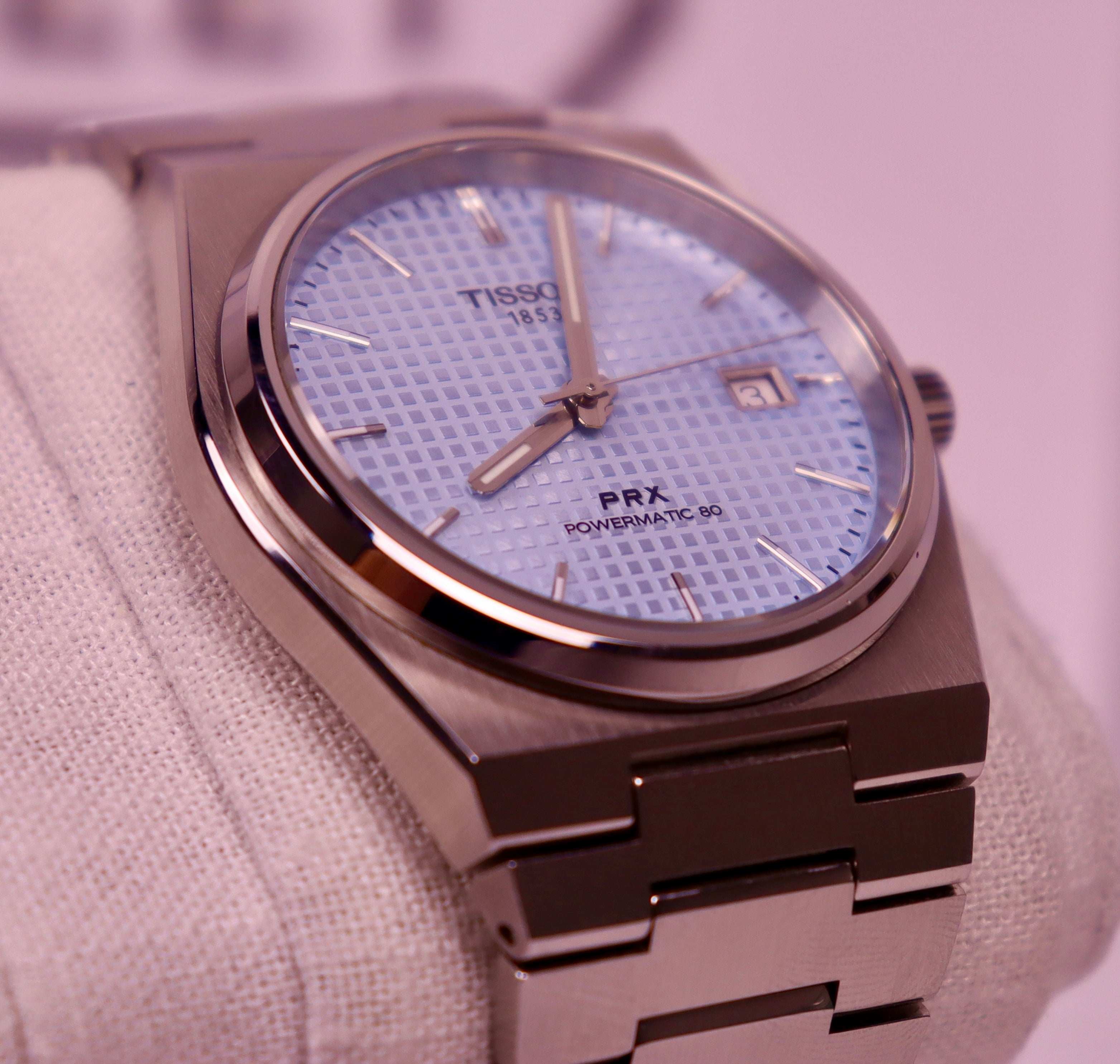 Case #495 — Tissot PRX Auto - Ice Blue Ref. T137407A