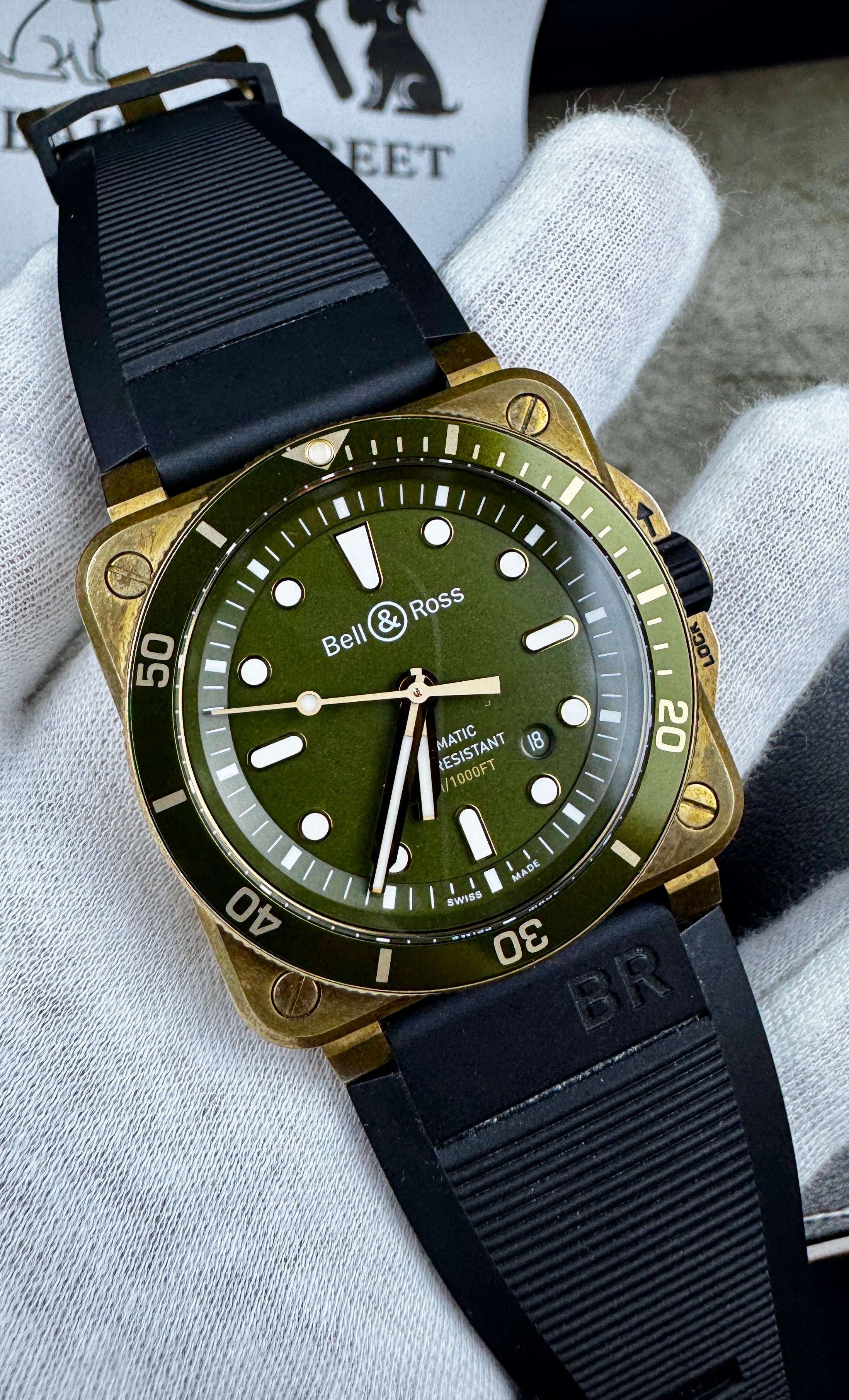 Bell & Ross Diver Bronze Green - Ref. BR0392-D-G-BR/SCA - Limited Edition