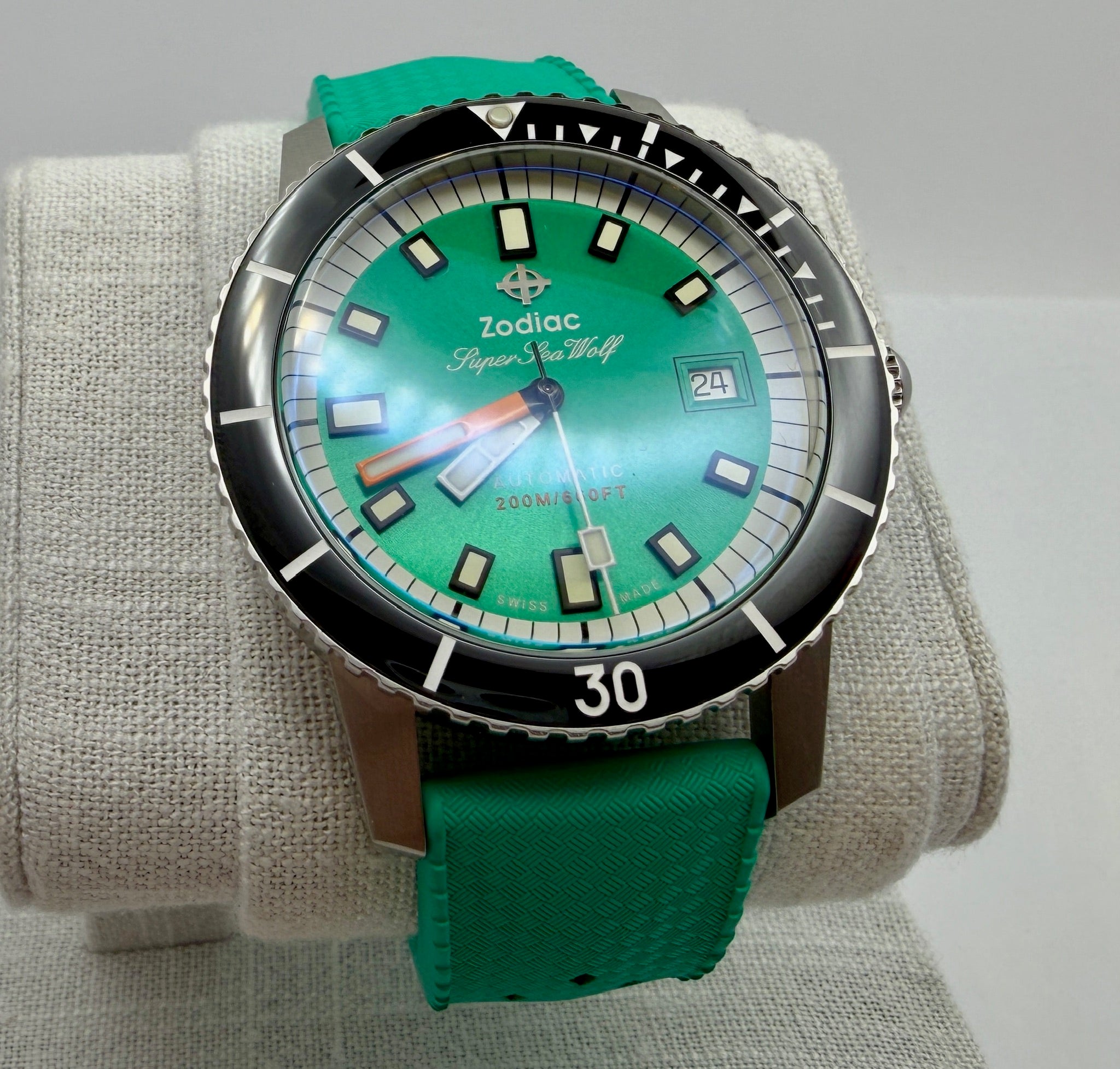 Case #154 — Zodiac Super Sea Wolf “Seafoam Green” Ref. ZO9305
