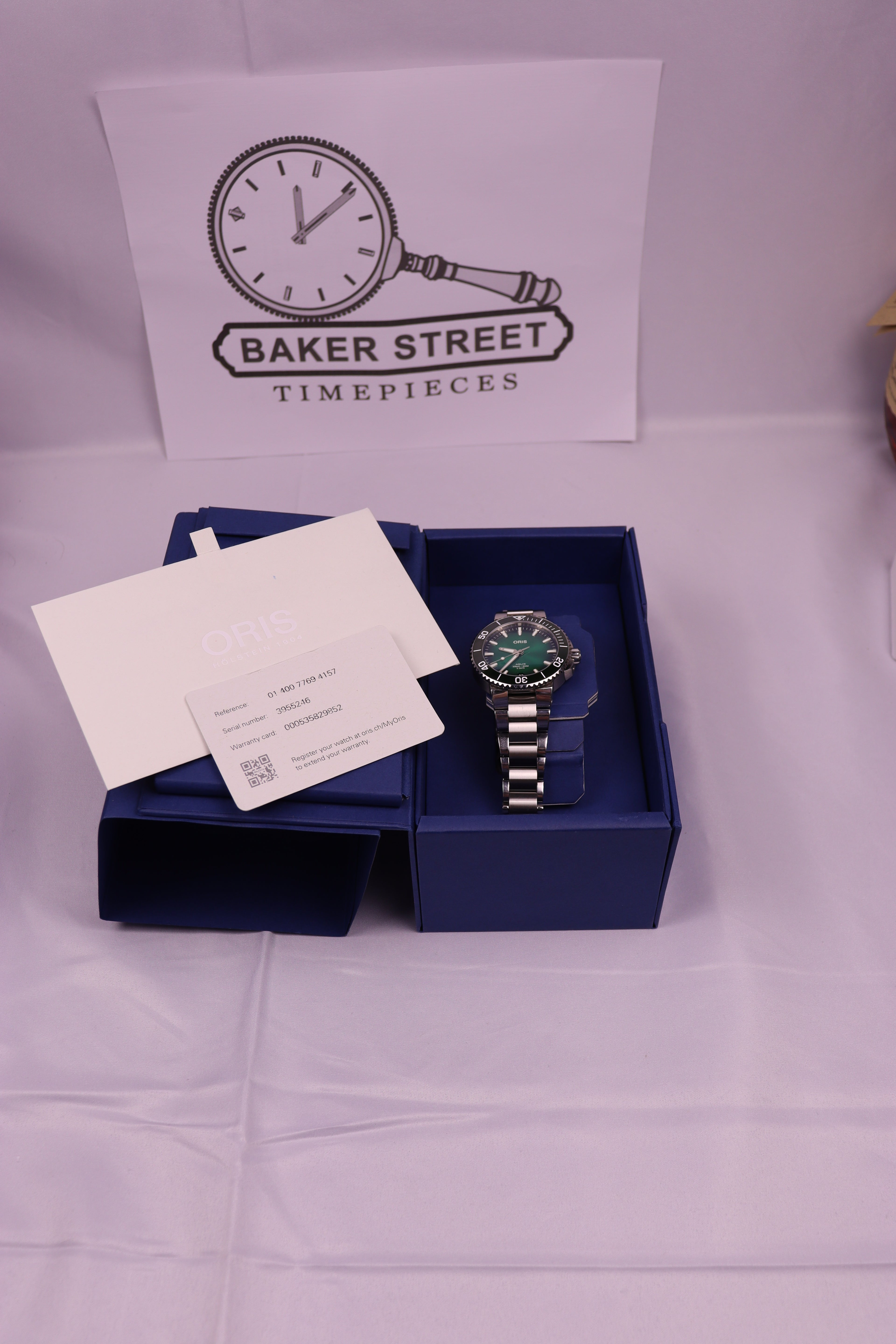 Case #307 — Oris Aquis Date Calibre 400 Green  Ref. 01 400 7769 4157
