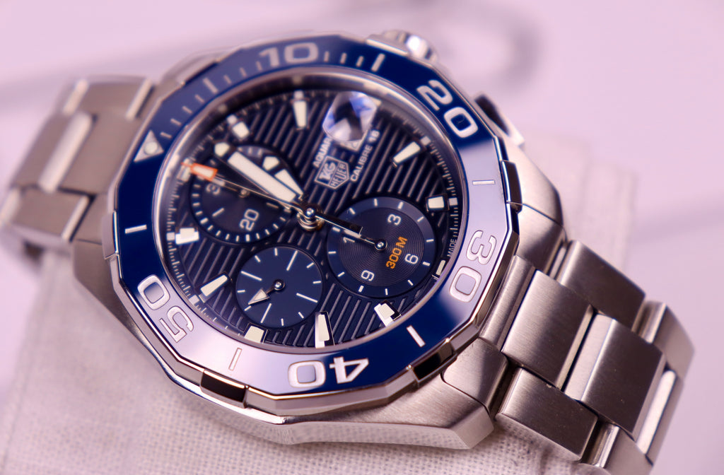 CASE #127 - TAG HEUER AQUARACER CHRONOGRAPH “TRIPLE BLUE” – REF. CAY211B.BA0927