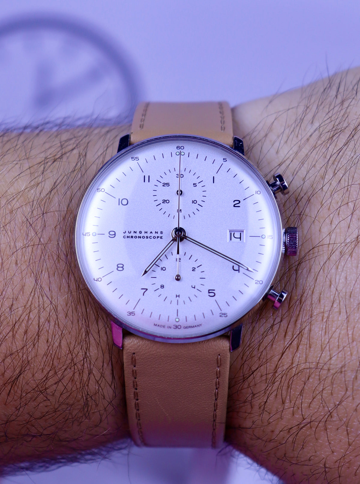 Case #673 — Junghans Max Bill Chronoscope Ref. 027/4502.04