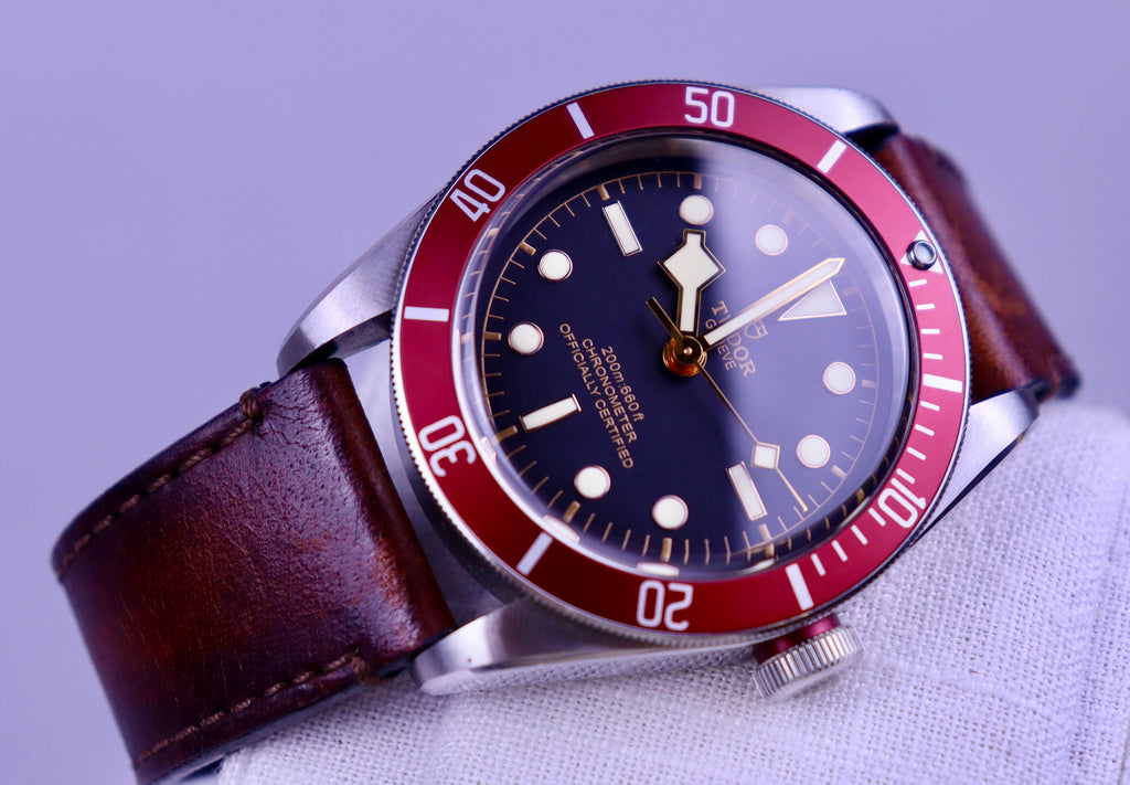 Case #657 — Tudor Black Bay 41 (Red Leather) Ref. 79230R
