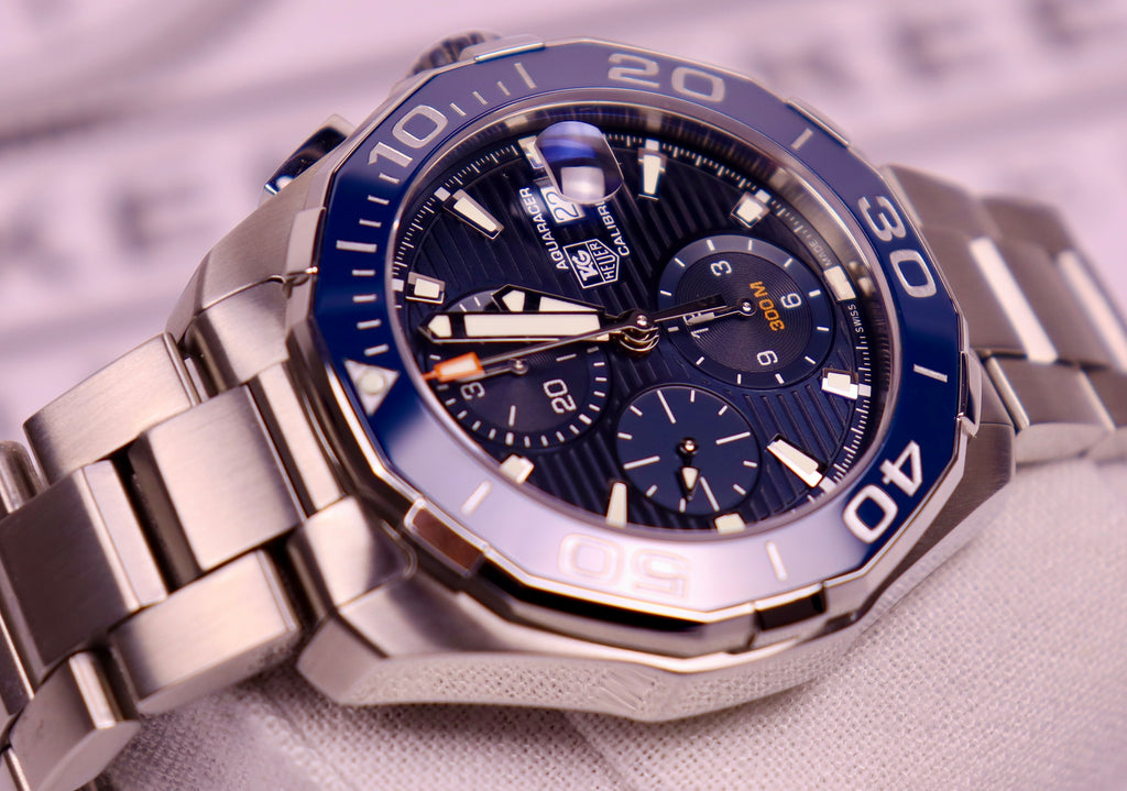 CASE #127 - TAG HEUER AQUARACER CHRONOGRAPH “TRIPLE BLUE” – REF. CAY211B.BA0927