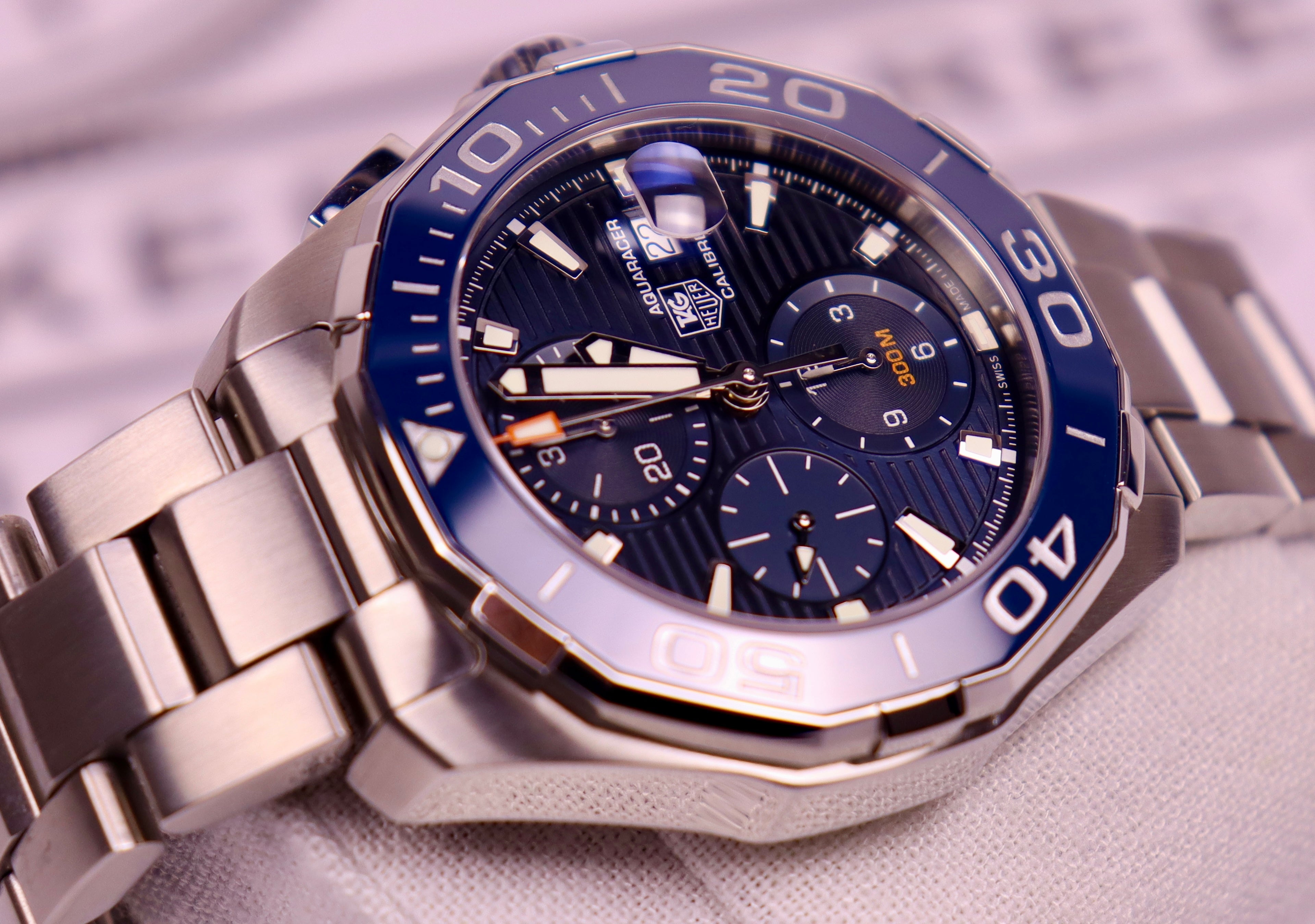 CASE #127 - TAG HEUER AQUARACER CHRONOGRAPH “TRIPLE BLUE” – REF. CAY211B.BA0927