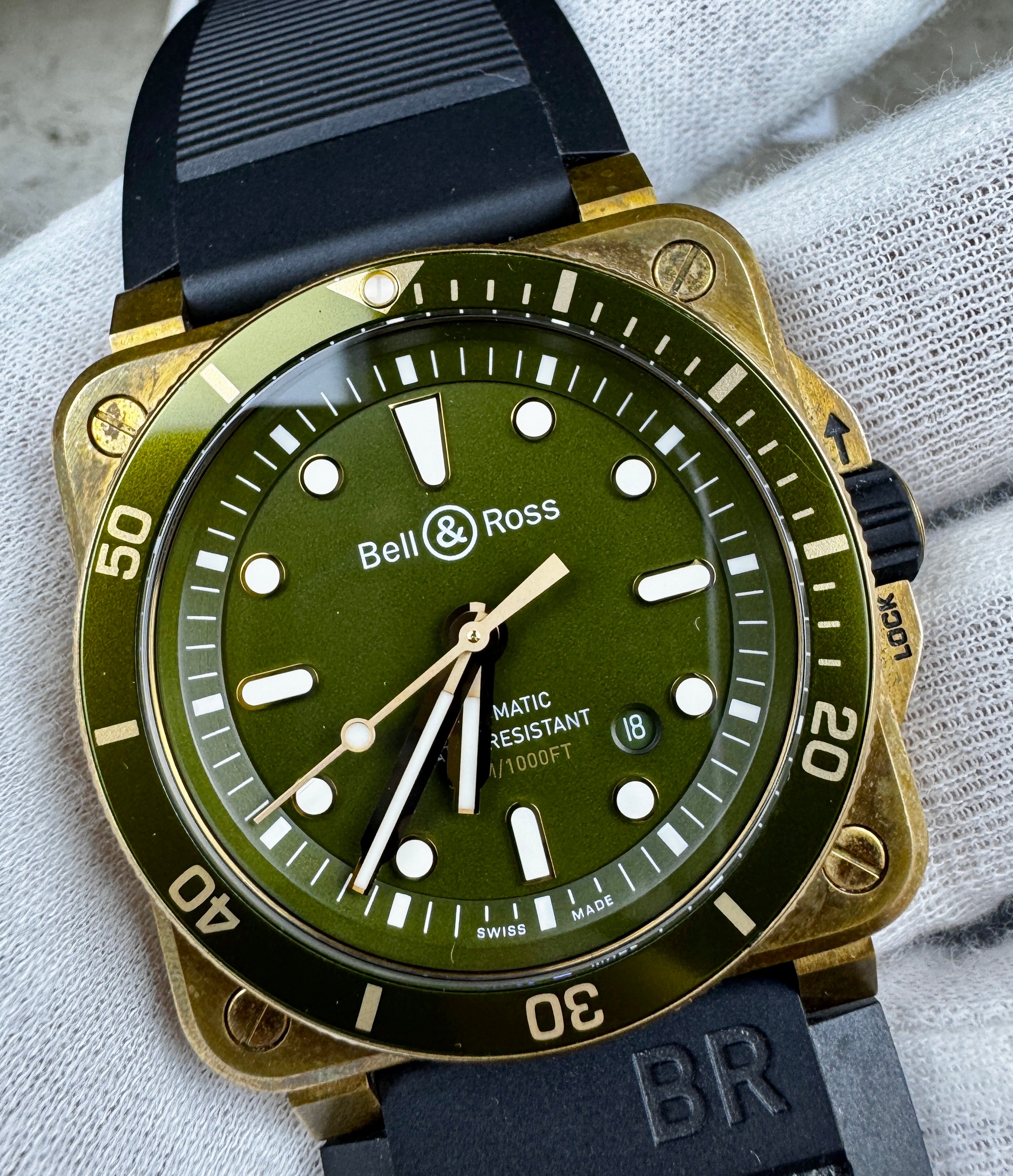 Bell & Ross Diver Bronze Green - Ref. BR0392-D-G-BR/SCA - Limited Edition