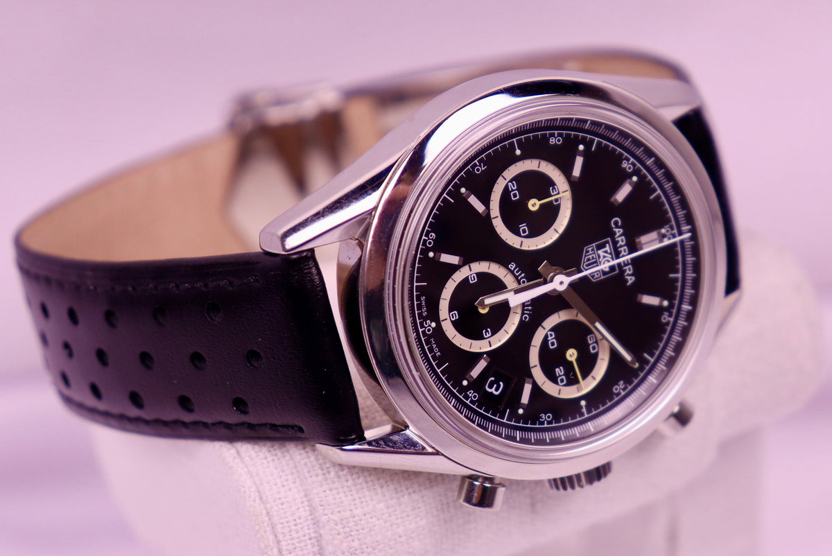 Case #720 — TAG Heuer Carrera Chronograph Black Ref. CV2113