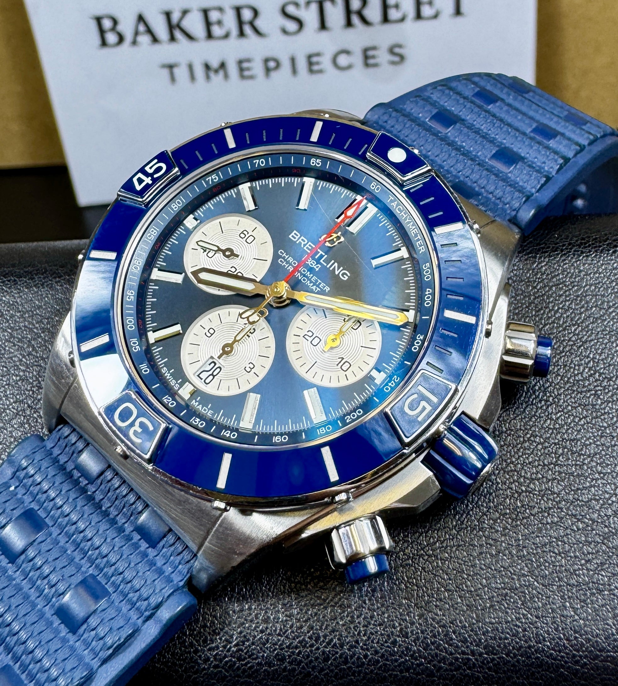 Pre-Owned Breitling Super Chronomat B01 44 – Blue Dial - Ref. AB0136161C1S1-PO