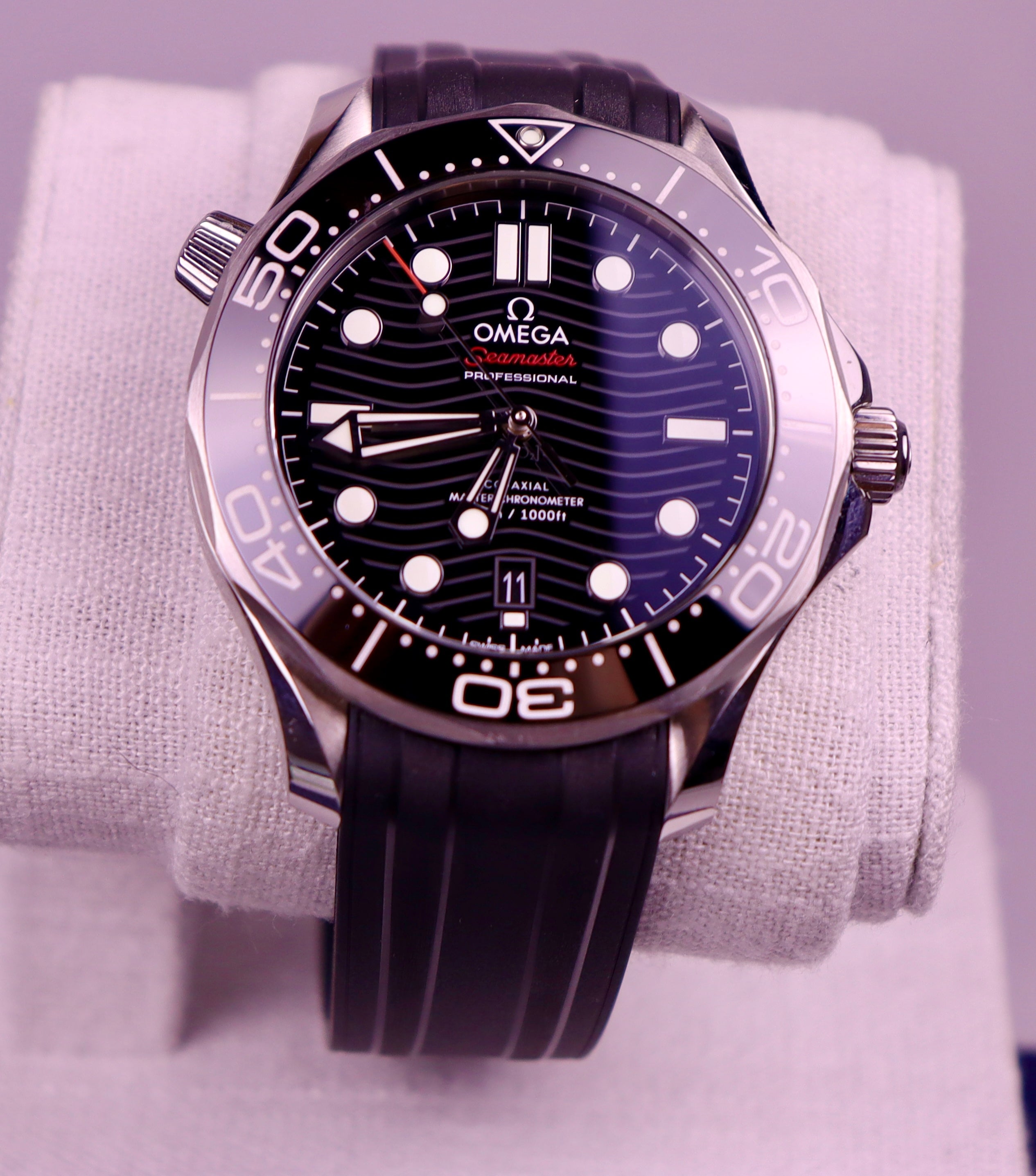 Case #553 — Omega Seamaster Professional 300 Rubber (Black) Ref. 210.32.42.20.01.001