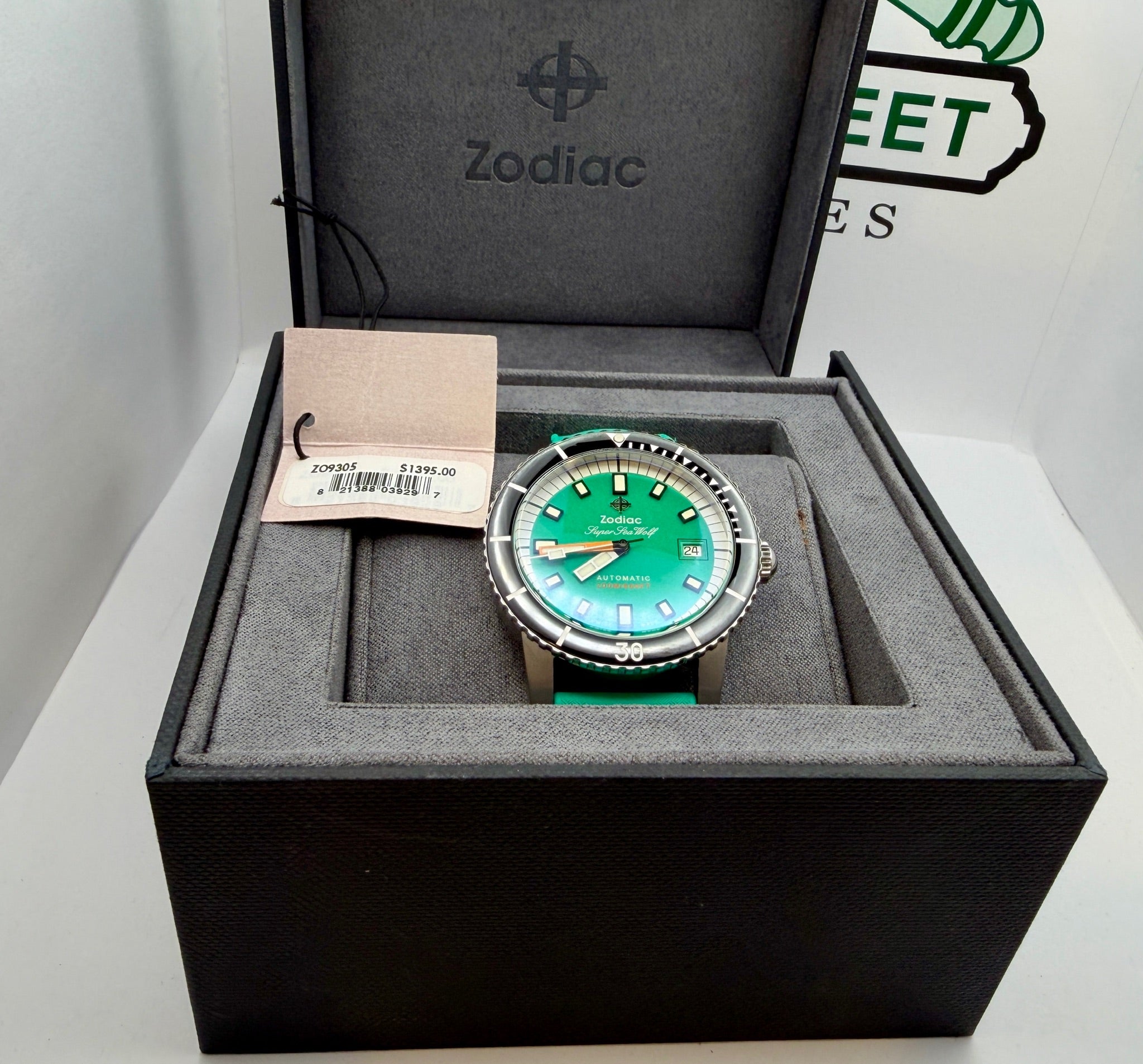 Case #154 — Zodiac Super Sea Wolf “Seafoam Green” Ref. ZO9305