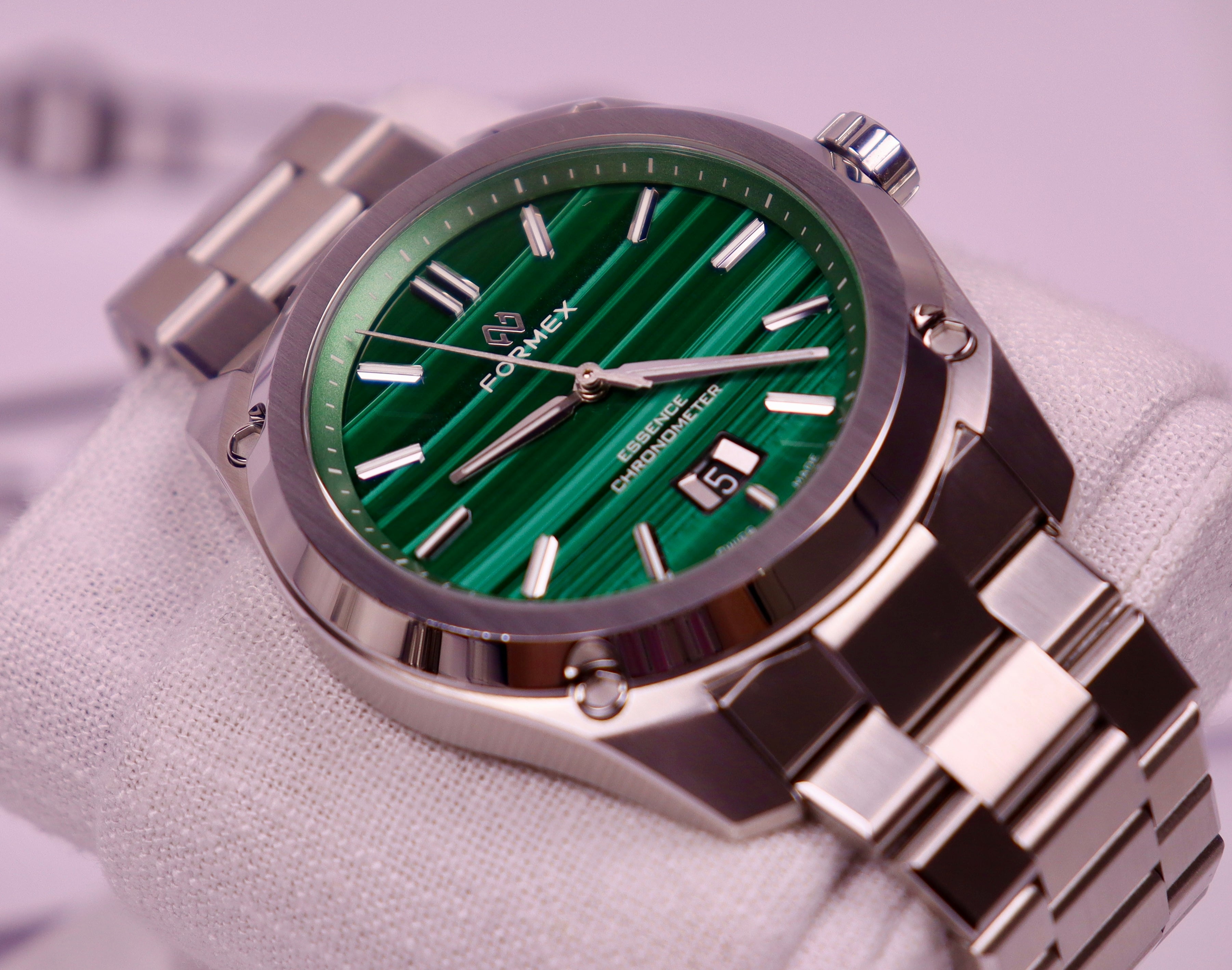 Case #134 — Formex Essence 43 Malachite Chronometer