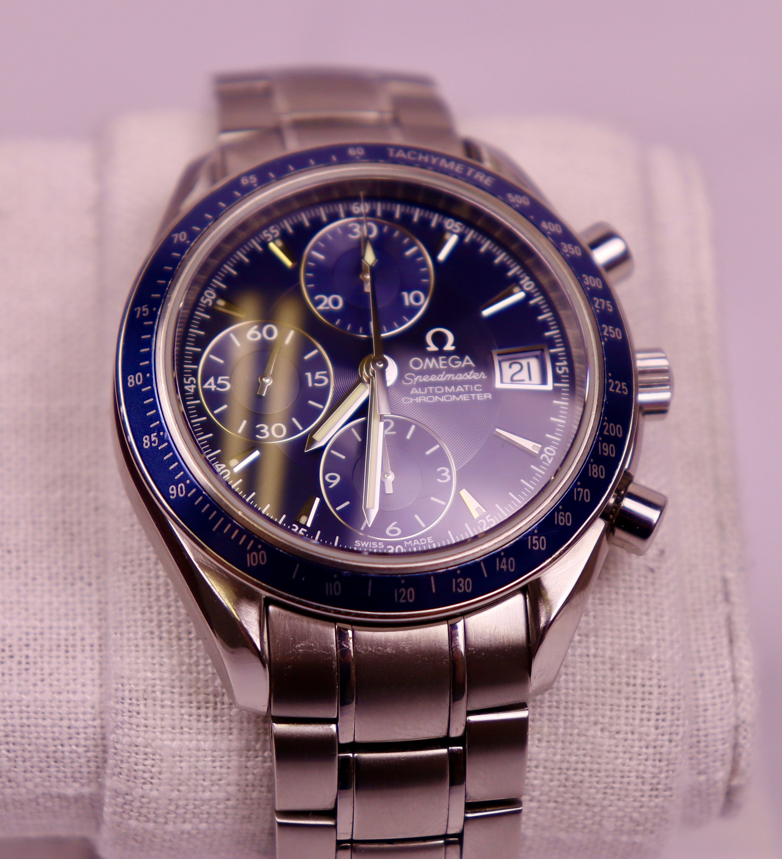 Case #288 — Omega Speedmaster Date Blue Ref. 3212.80.00