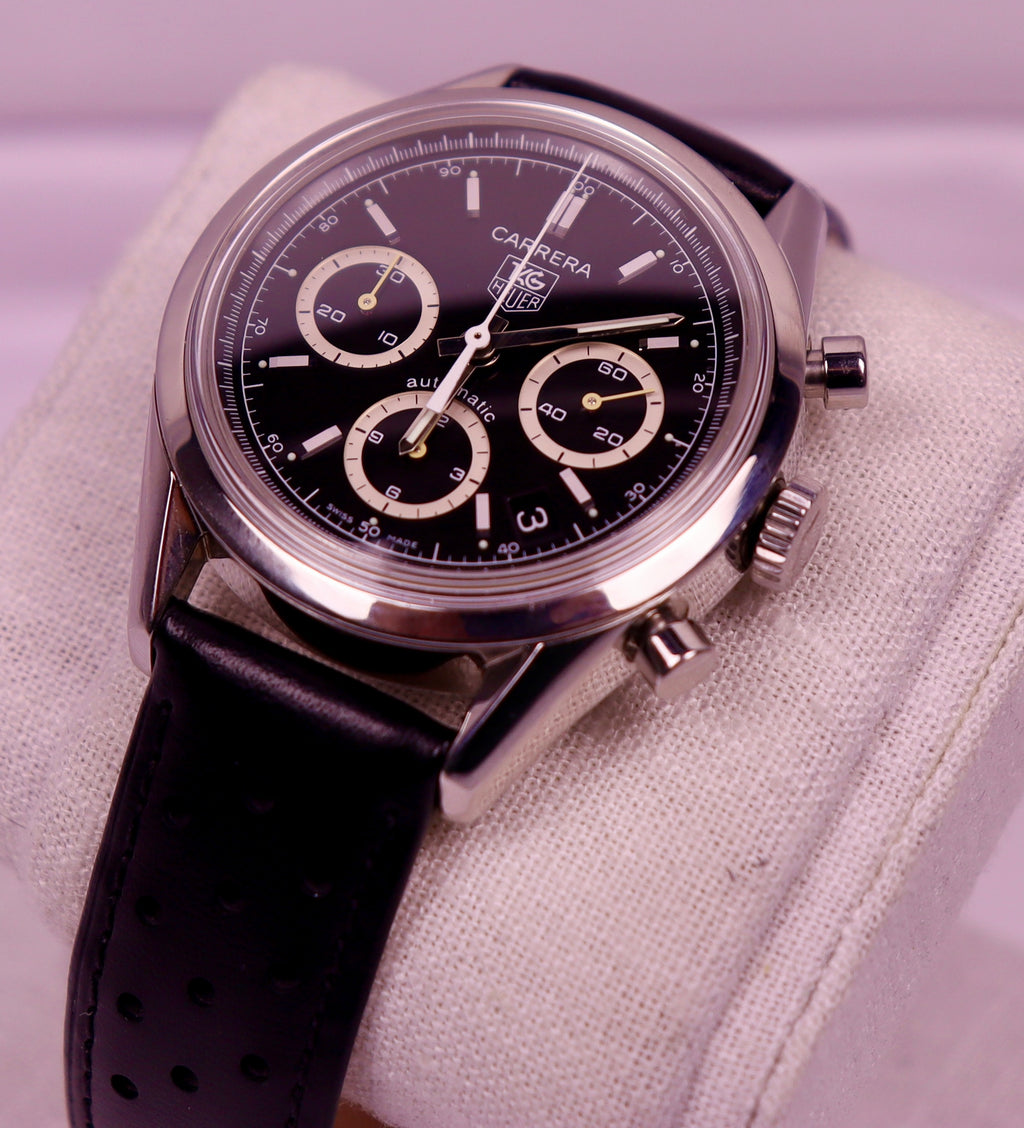 Case #720 — TAG Heuer Carrera Chronograph Black Ref. CV2113