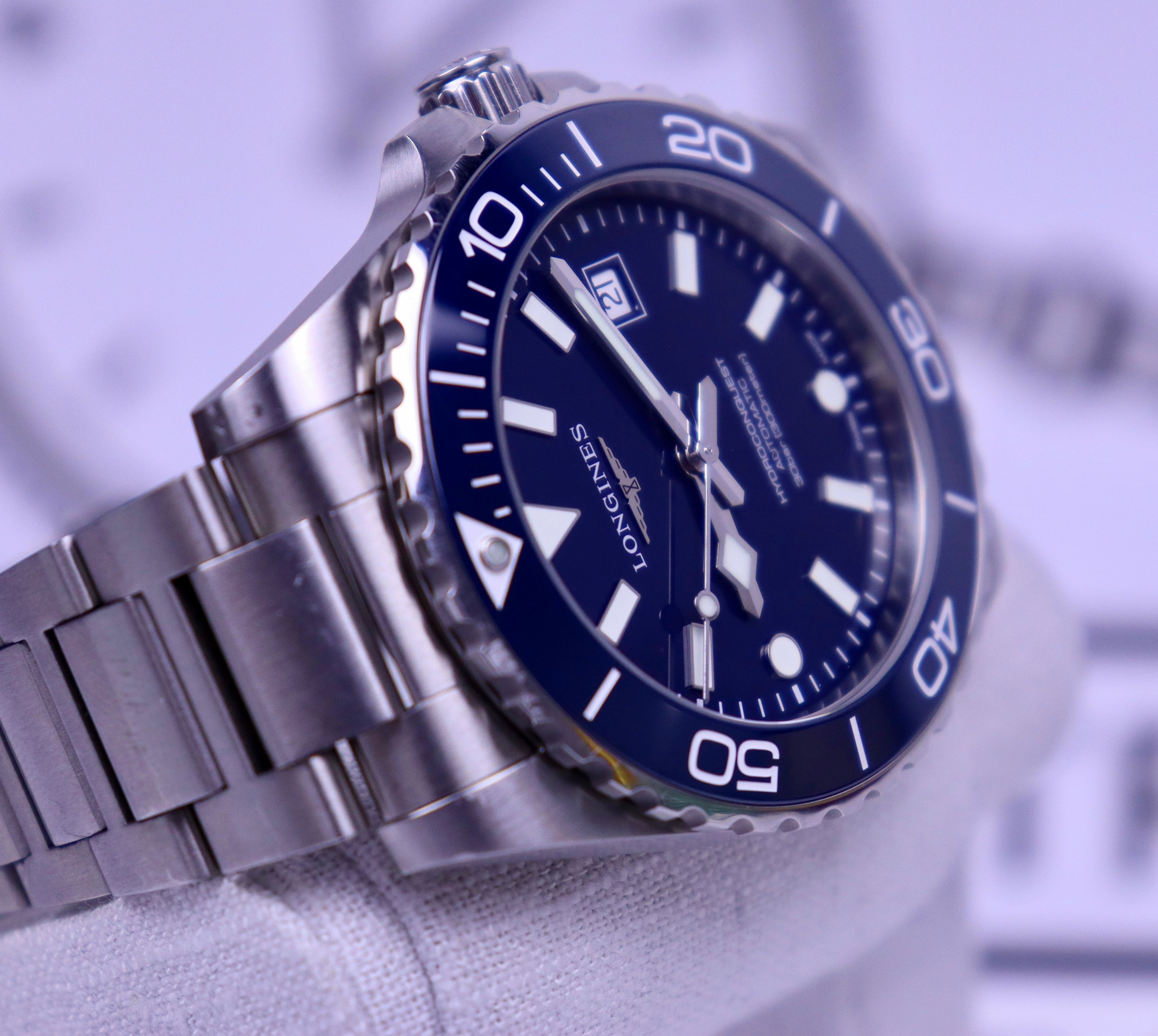 Case #529 — Longines Hydroconquest 42 MM (Blue) Ref. L3.788.4.96.6