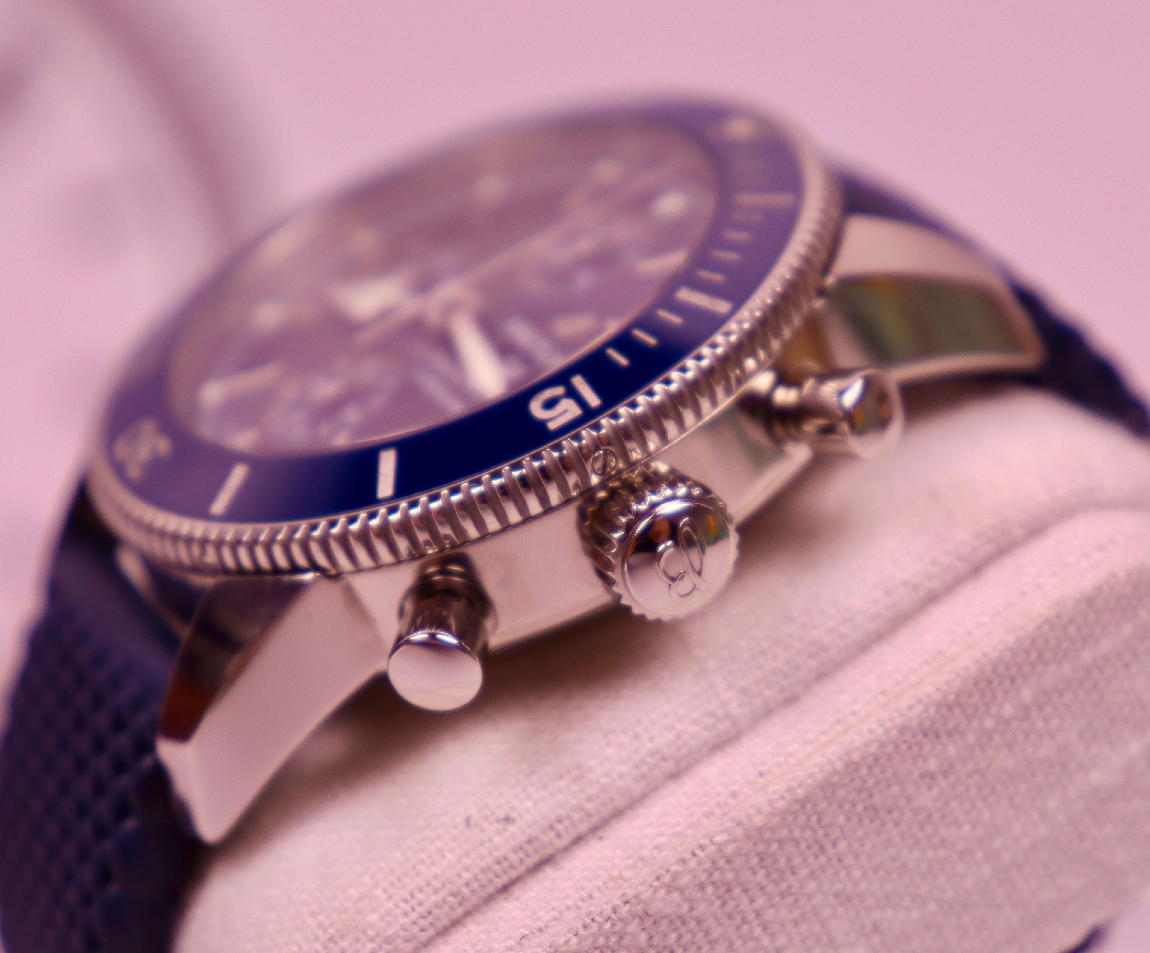 Case #549 — Breitling Superocean Heritage Chrono Blue Rubber Ref. A13313161C1S1