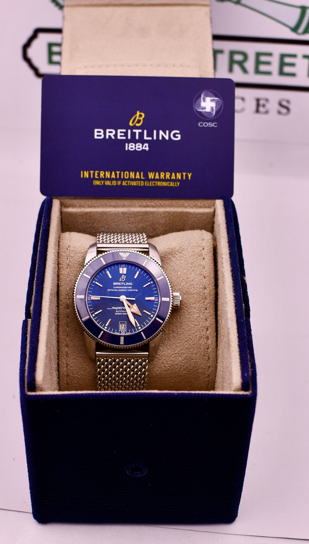 Case #630 — Breitling Superocean Heritage II 42MM (Blue) Ref. AB2010