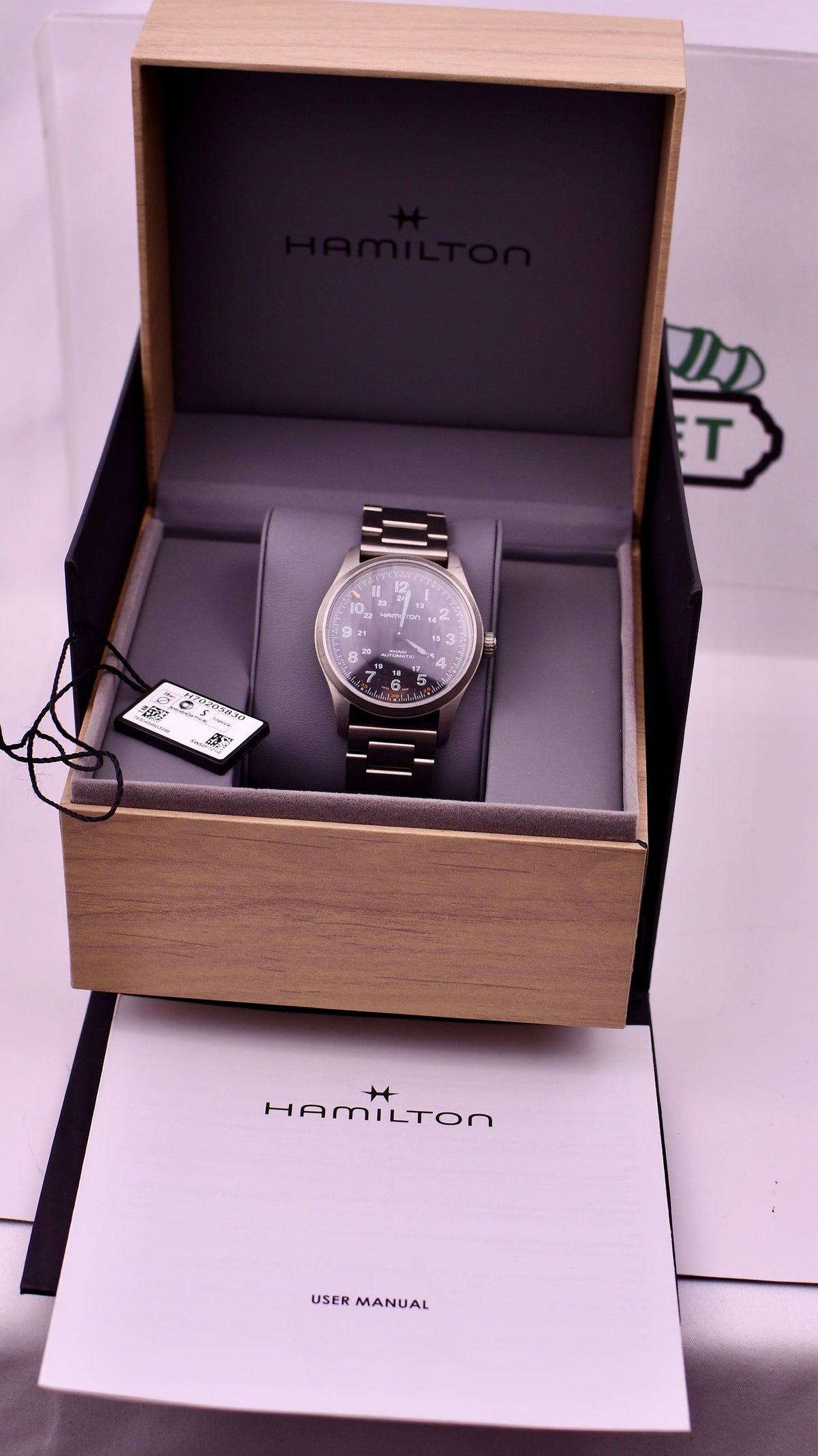 Case #649 — Hamilton Watch Company Khaki Field Titanium 38 Ref. H70205830