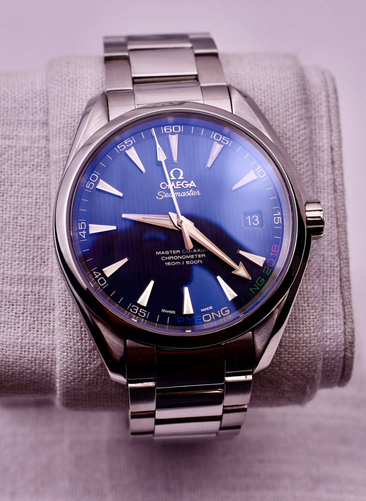 Case #611 — Omega Seamaster AquaTerra Pyeong Chang Olympics Special Edition 66/2018 Ref. 522.10.42.21.03.001