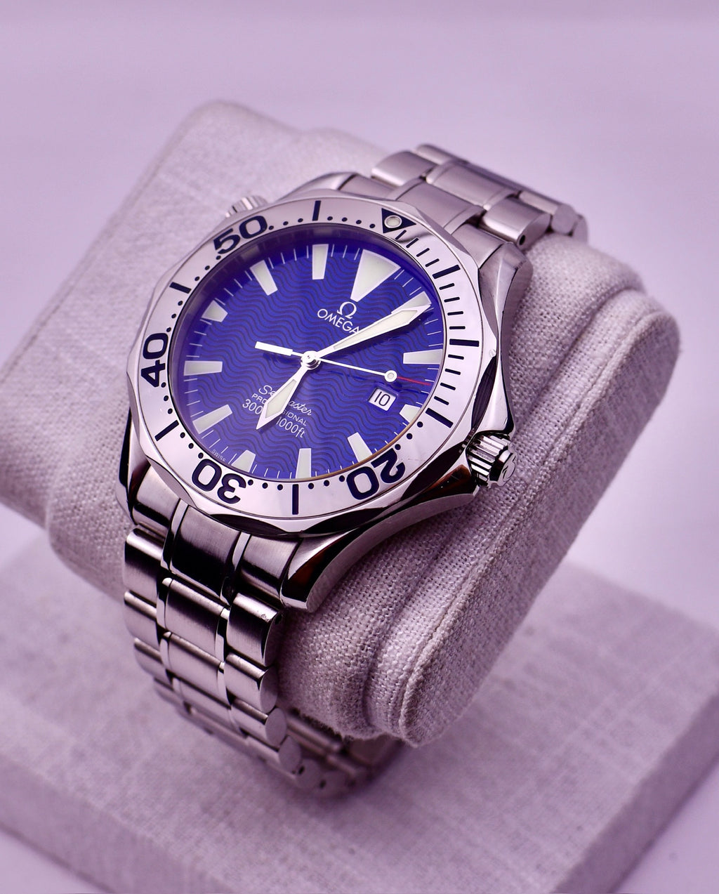 Case #638 — Omega Seamaster Electric Blue Quartz Ref. 2265.80.00