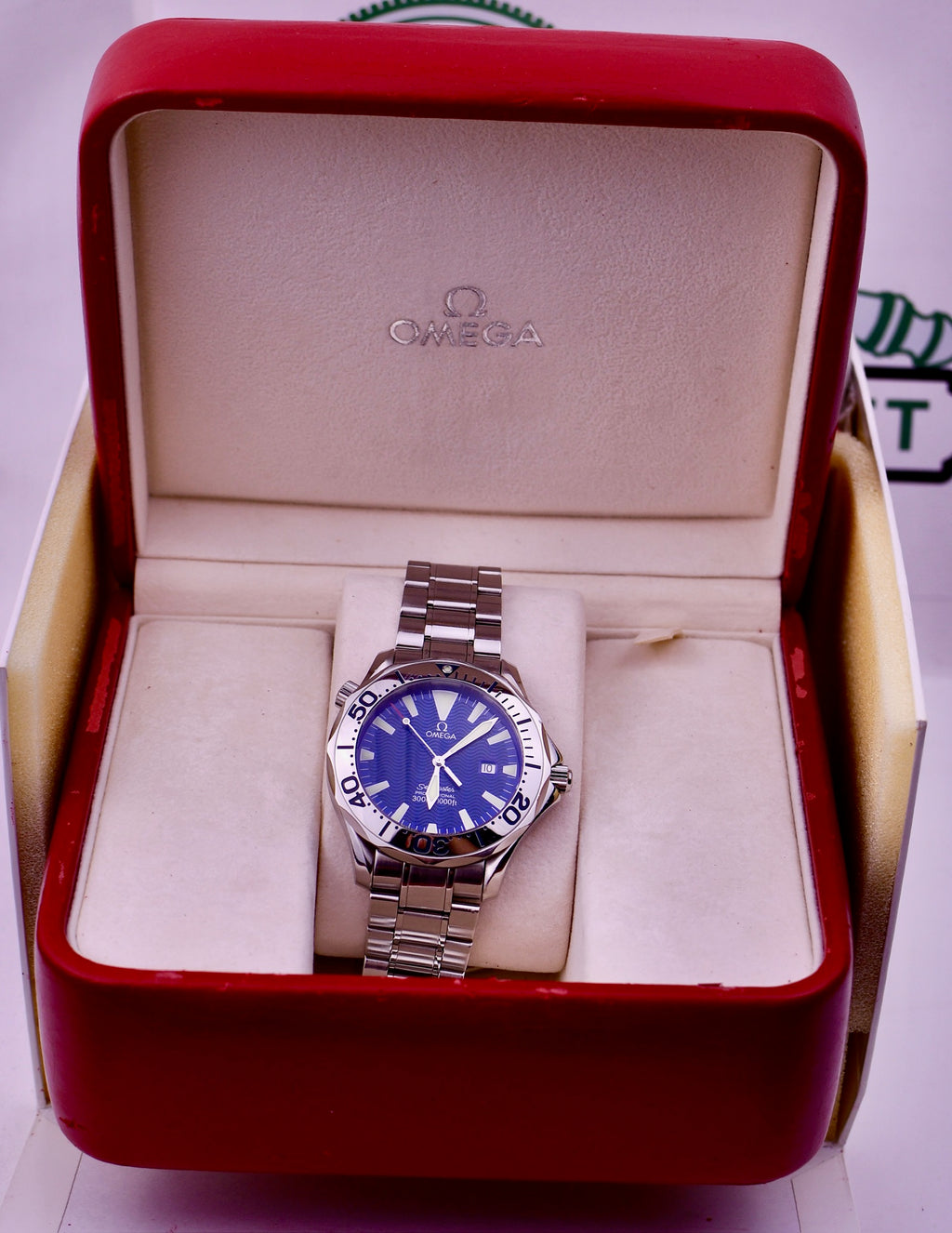 Case #638 — Omega Seamaster Electric Blue Quartz Ref. 2265.80.00