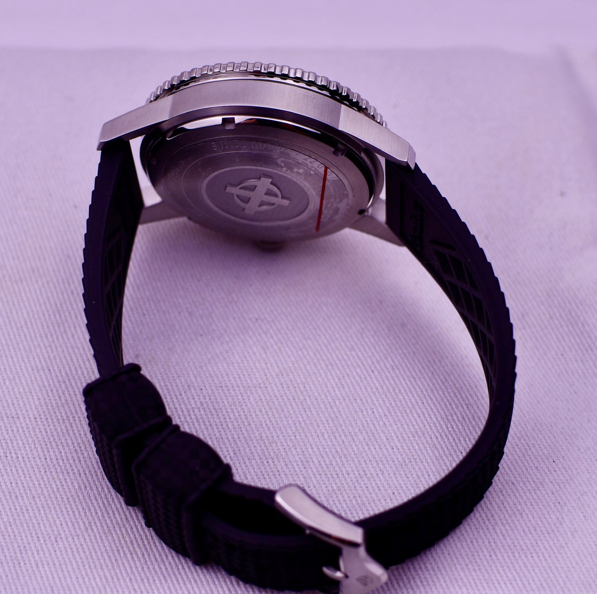Case #640 — Zodiac Super Sea Wolf Compression Automatic Blue Dial Rubber Ref. ZO9275